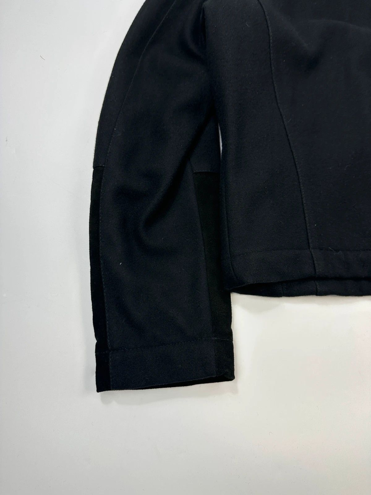 Dirk Bikkembergs Dirk Bikkembergs 00’s Black Wool & Leather Jacket Size US M / EU 48-50 / 2 - 6 Thumbnail