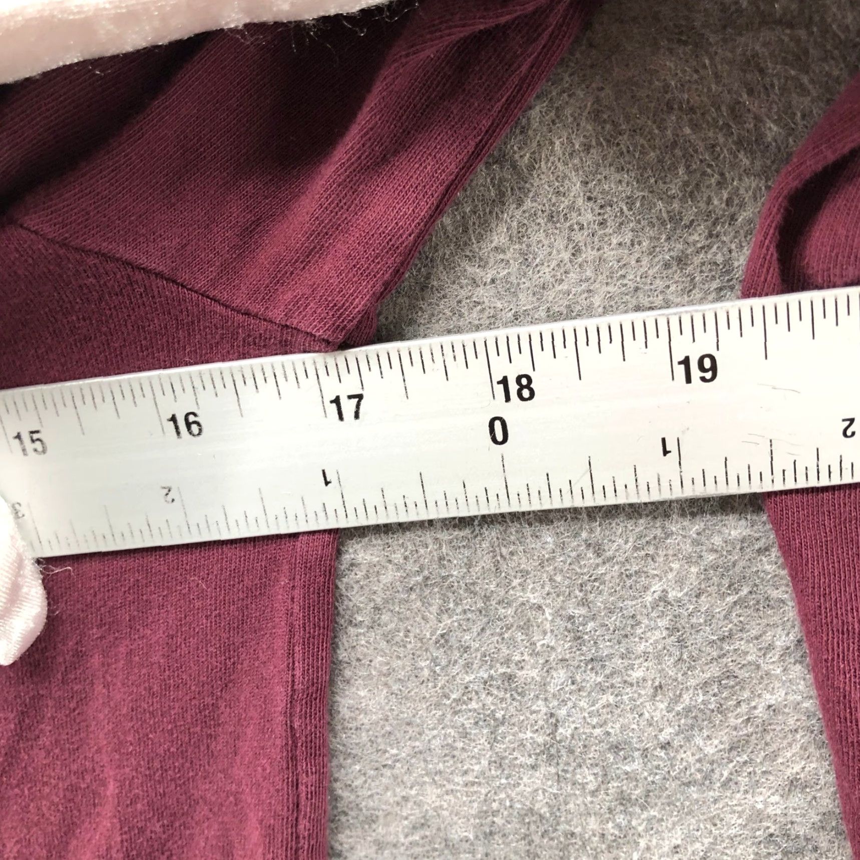 Lacoste Lacoste V-Neck Tee Womens S Burgundy Long Sleeve Cotton Logo T Shirt 100% Cotton Embroidered Crocodile Casual Slim Size XS / US 0-2 / IT 36-38 - 7 Thumbnail