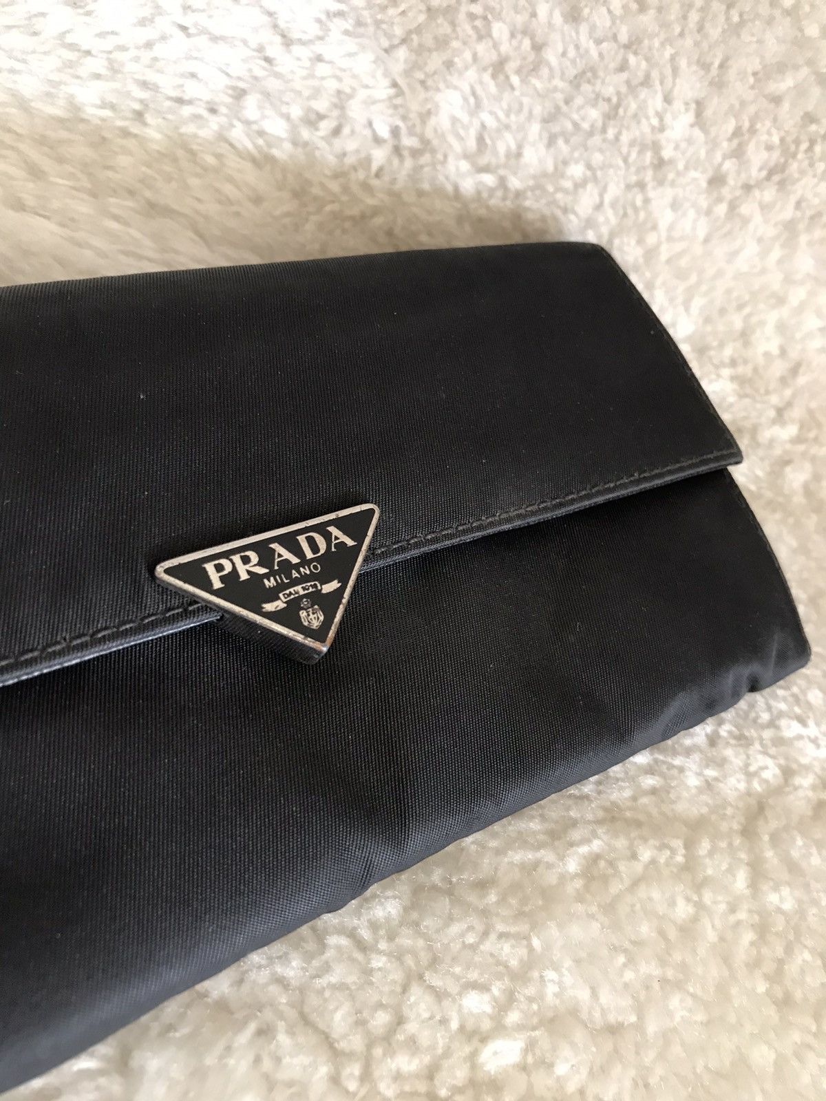 Prada × Vintage PRADA Wallet Black Nylon Leather Size ONE SIZE - 2 Thumbnail