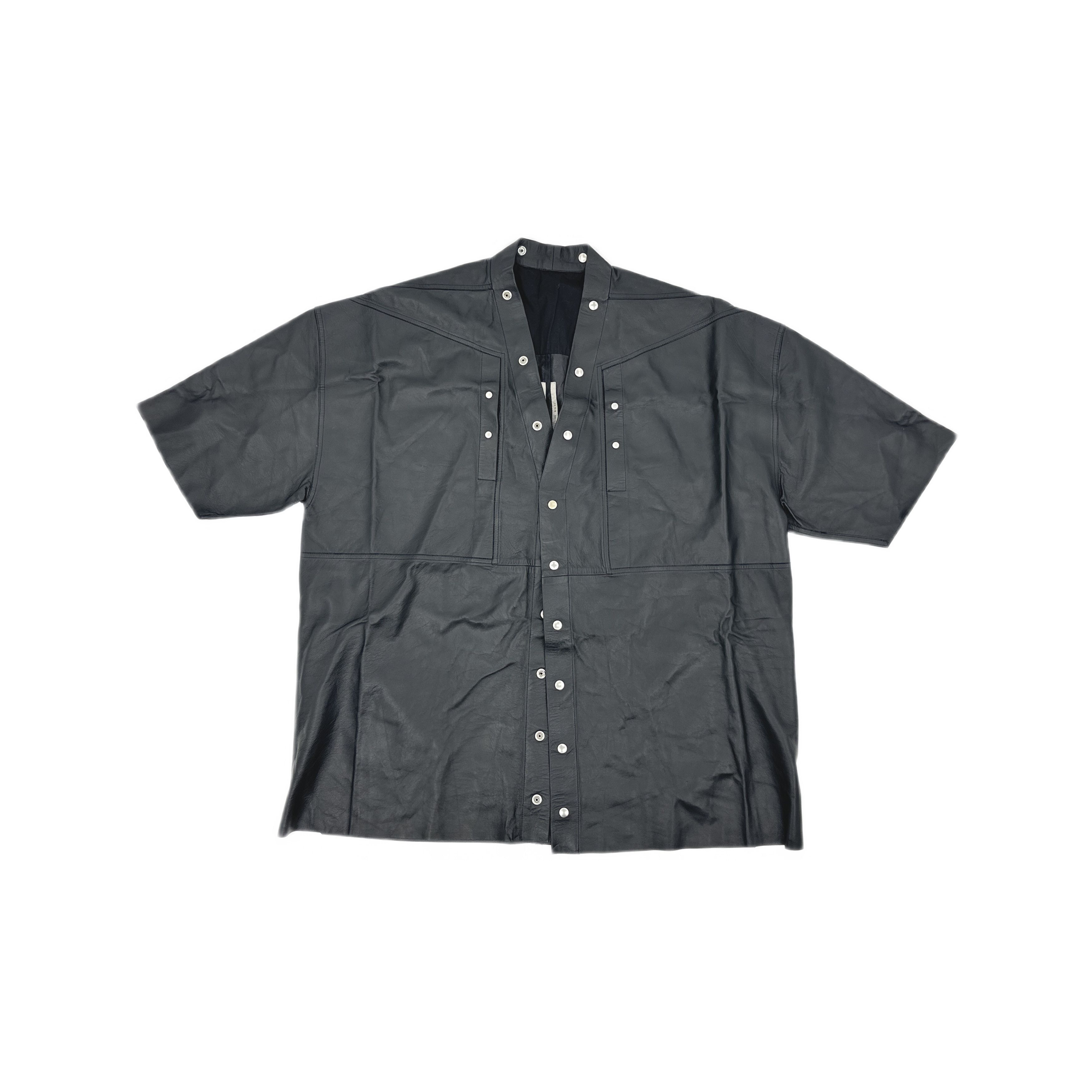 Rick Owens Rick Owens Lamb Leather Fogpocket Magnum Shirt 50 Size US M / EU 48-50 / 2 - 1 Thumbnail
