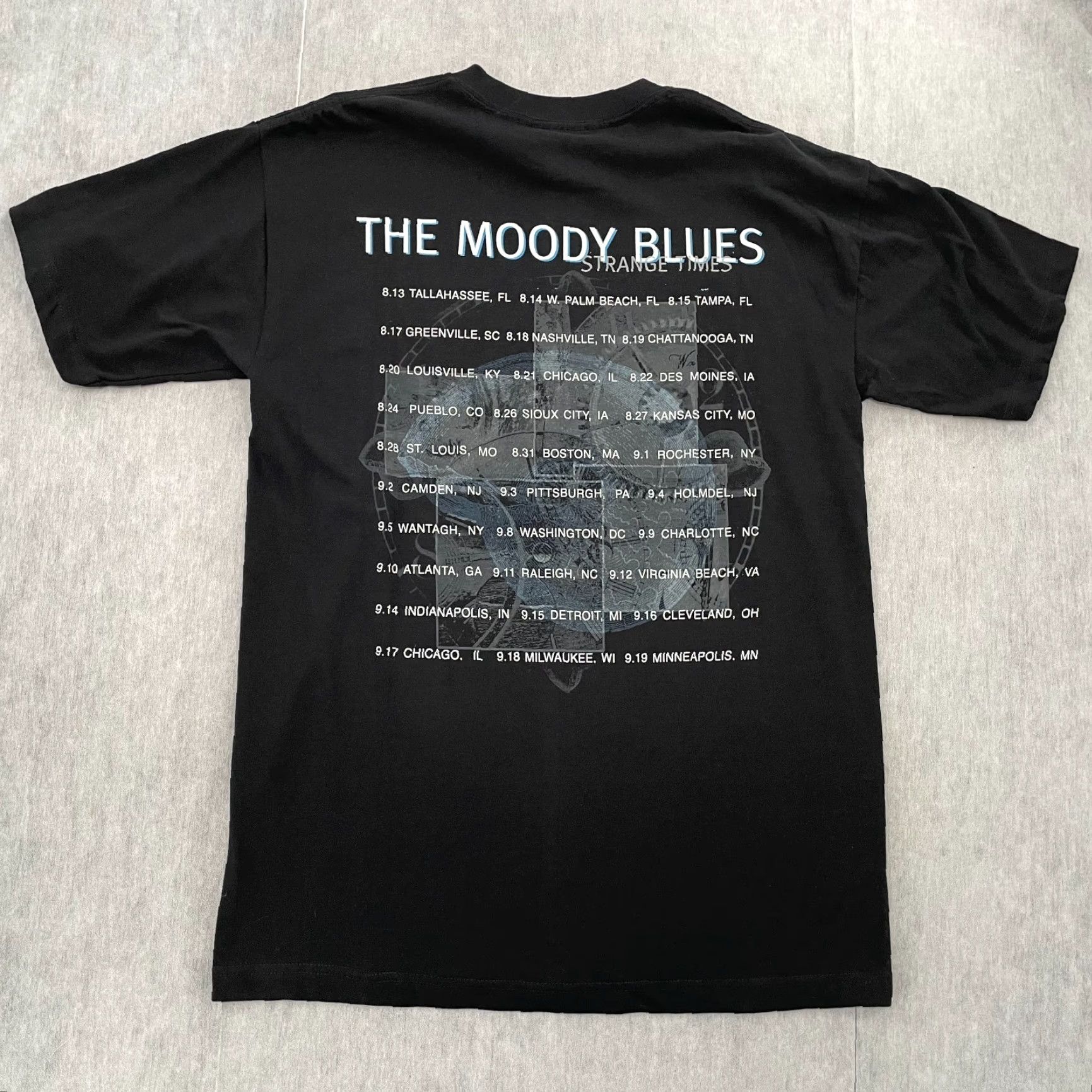 Vintage VINTAGE Moody Blues Shirt Adult Large Black 90s Tour Band Mens L 90s Concert Music Rock Moody Blues Men Shirt Black L Mens Size US L / EU 52-54 / 3 - 2 Thumbnail
