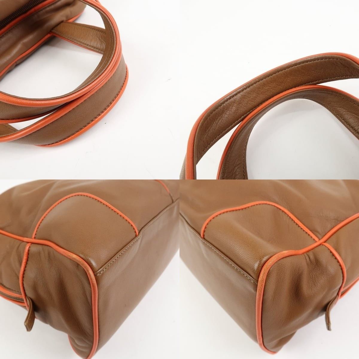Loewe Loewe Logo Nappa Leather Duffle Bag Brown Size ONE SIZE - 4 Thumbnail