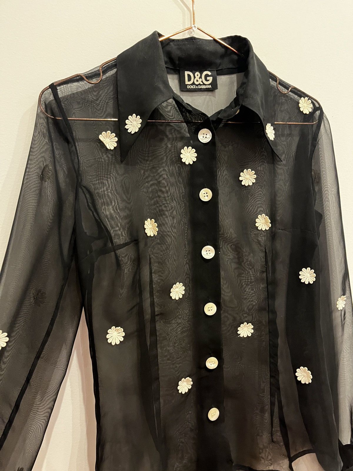 Dolce & Gabbana Vintage Dolce & Gabbana Sheer Button Up Shirt (unisex) Size US S / EU 44-46 / 1 - 12 Thumbnail