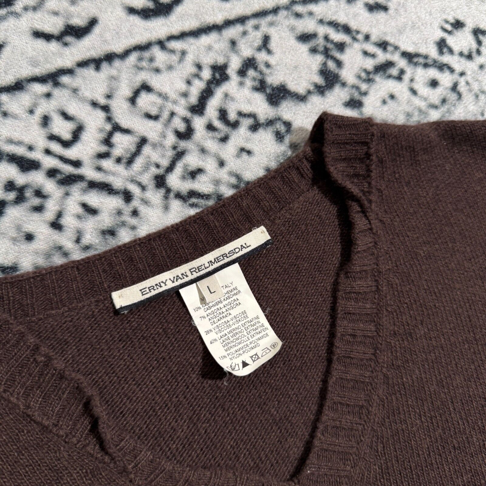 Vintage Erny Van Reijmersdal Vintage Women's Brown Sweater Size L Size US L / EU 52-54 / 3 - 4 Thumbnail