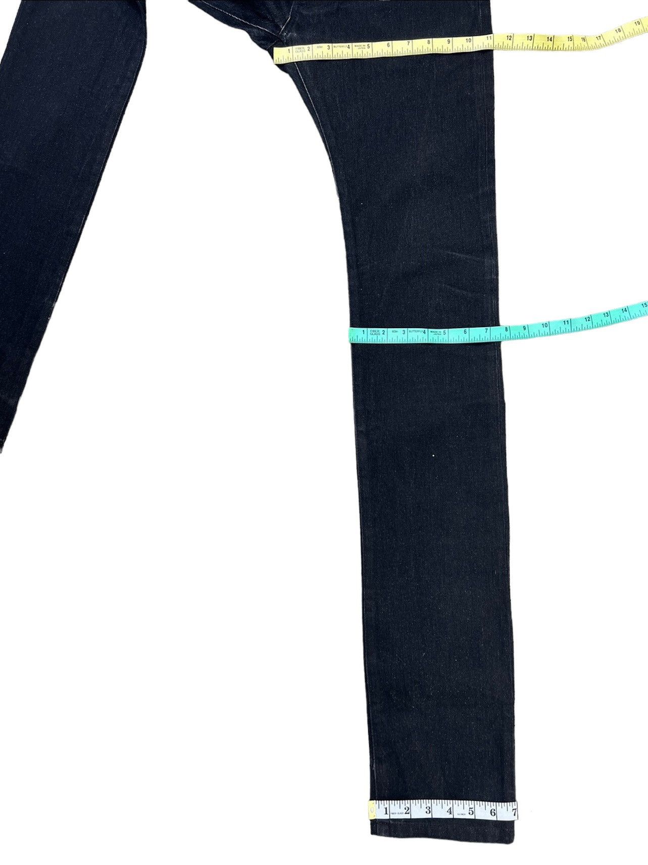 Vintage S’exprimer by Yuta Readymade Japan Black Denim Stacked Jeans Size US 30 / EU 46 - 4 Thumbnail