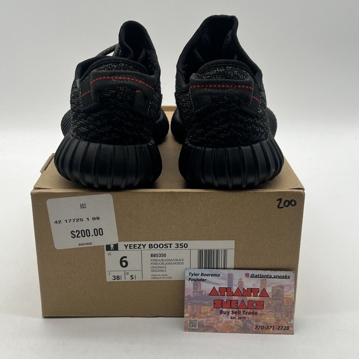 Adidas Yeezy boost 350 pirate black Size US 6 / EU 39 - 3 Thumbnail