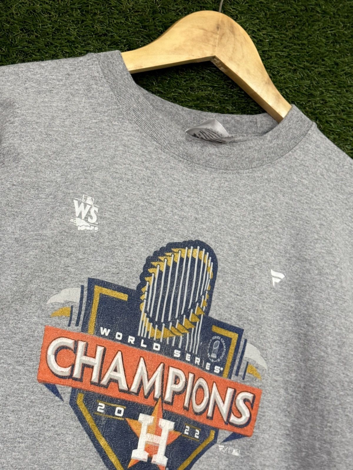 Vintage Shaka Houston Astros MLB Baseball Grey Heavyweight Shirt TX Size US M / EU 48-50 / 2 - 5 Thumbnail