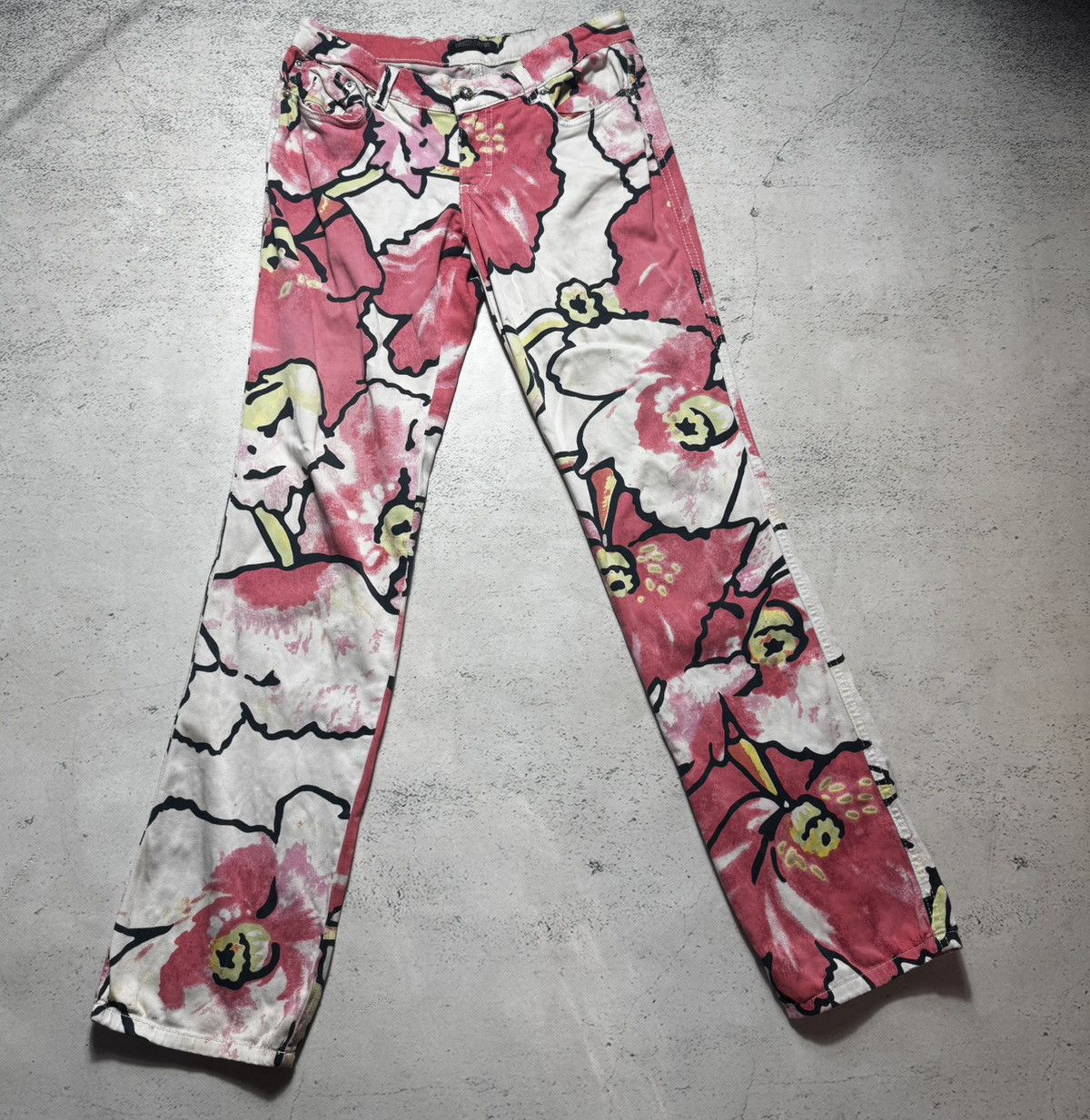 Roberto Cavalli 🔥rare🔥roberto cavalli flowers pants luxury flora print Size 27" / US 4 / IT 40 - 1 Thumbnail