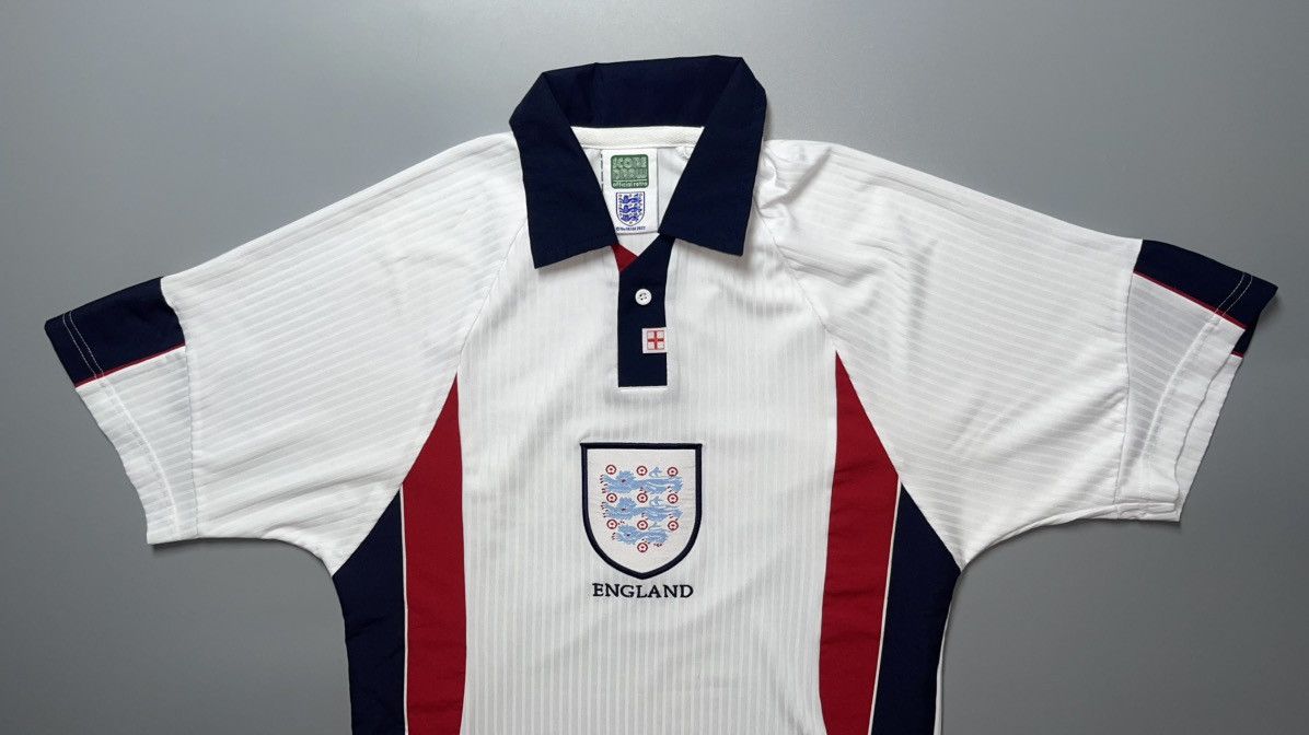 Umbro ENGLAND SOCCER DRAW 1998 WORLD CUP FOOTBALL HOME JERSEY Size US S / EU 44-46 / 1 - 2 Thumbnail