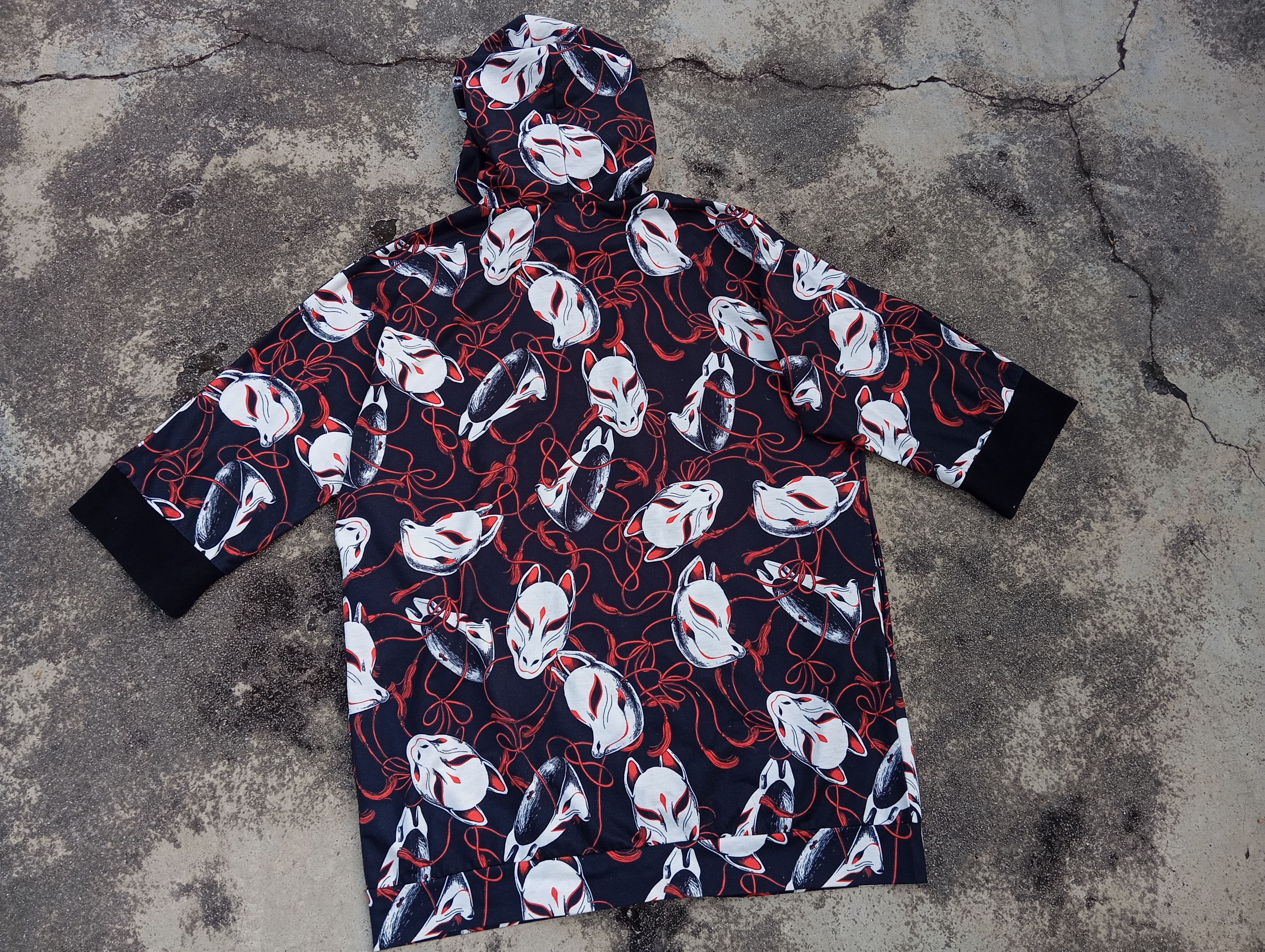 Japanese Brand Drug Honey Harajuku hoodie 🎌 Kitsune Fox Mask Baby Metal 🔥 Size US XL / EU 56 / 4 - 8 Thumbnail