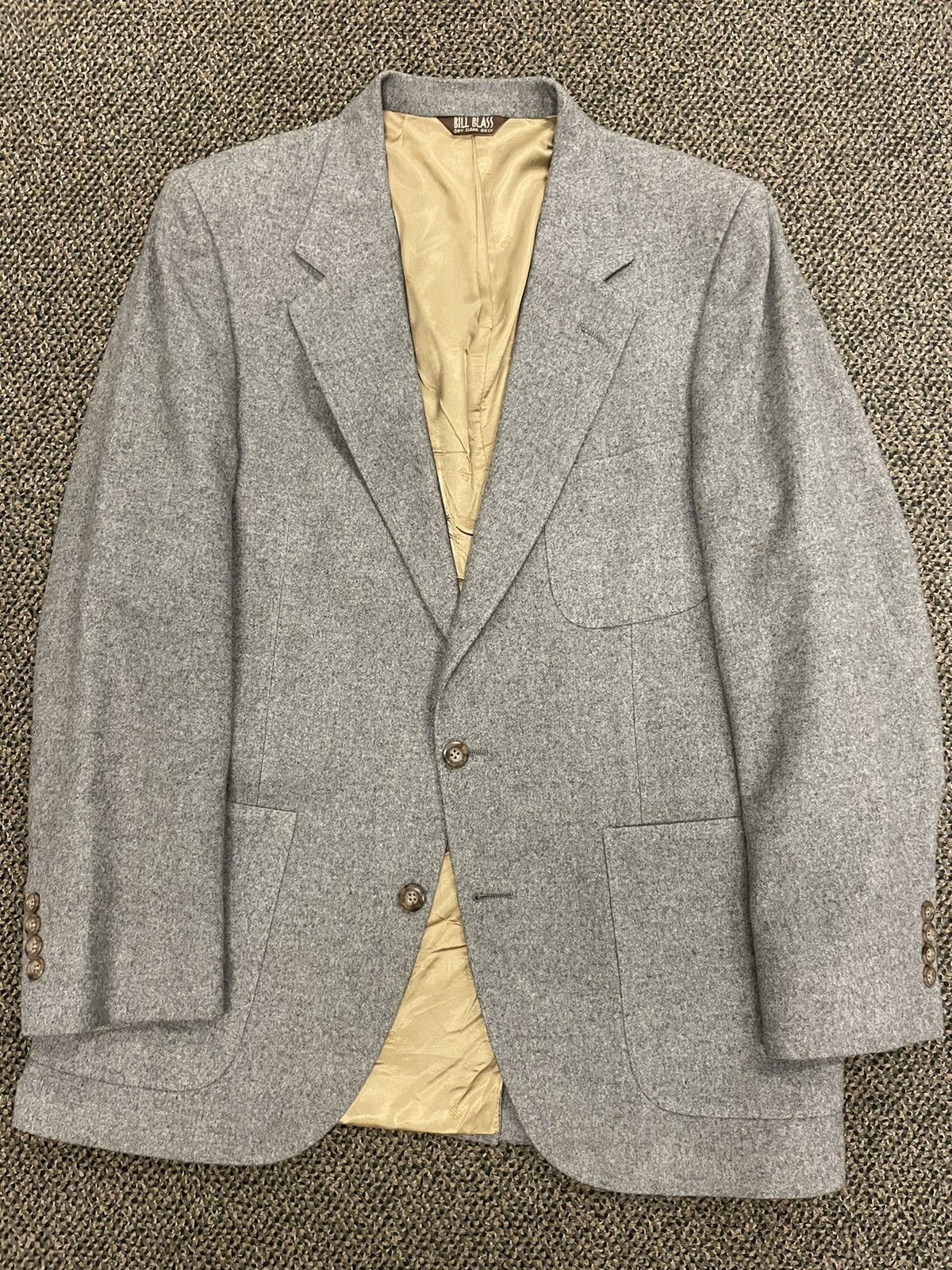 Bill Blass × Vintage Vintage Patch Pocket Camel Hair Jacket Size 40R - 1 Thumbnail