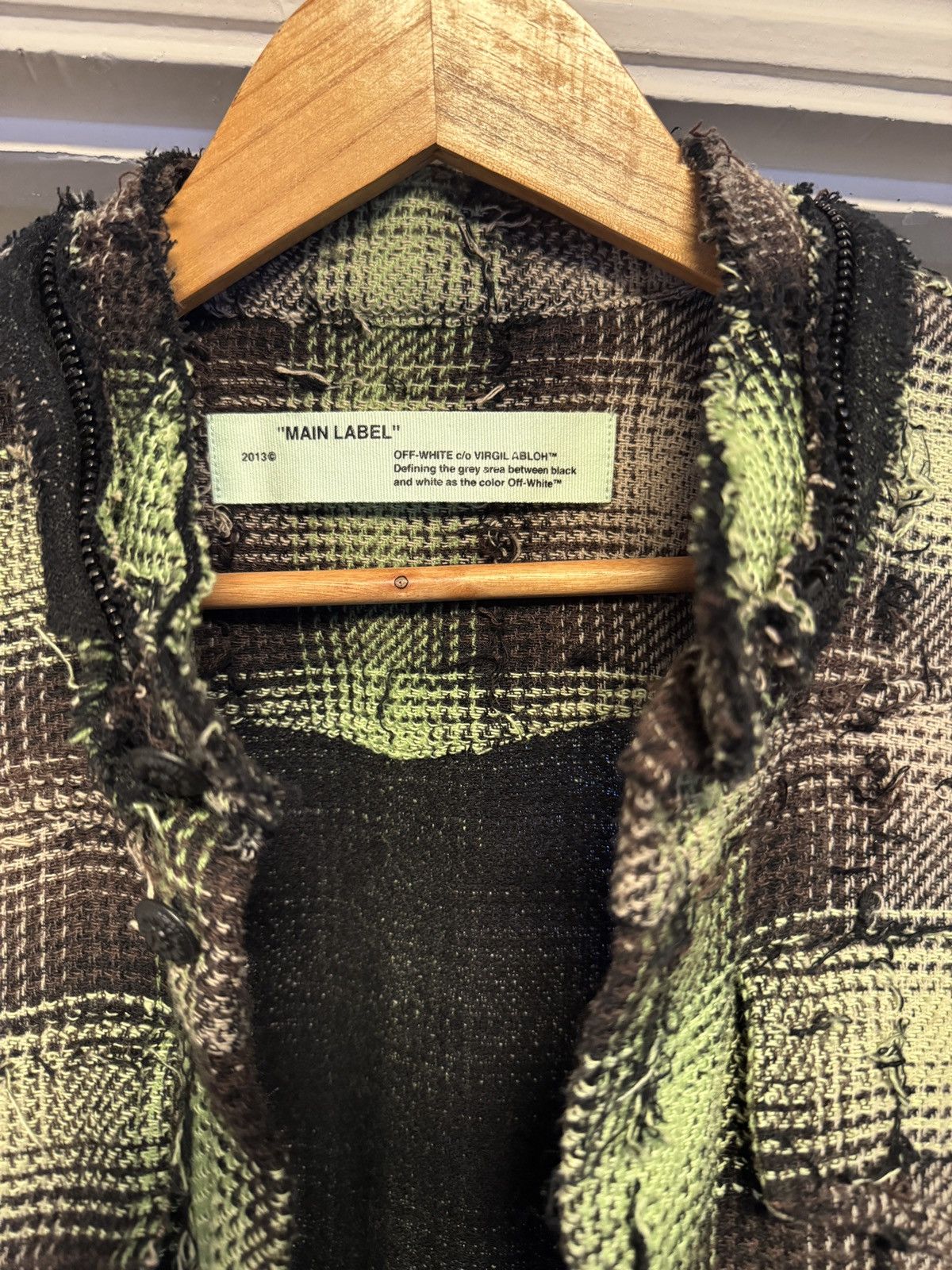 Off-White Off-White Green Flannel Size US M / EU 48-50 / 2 - 2 Thumbnail