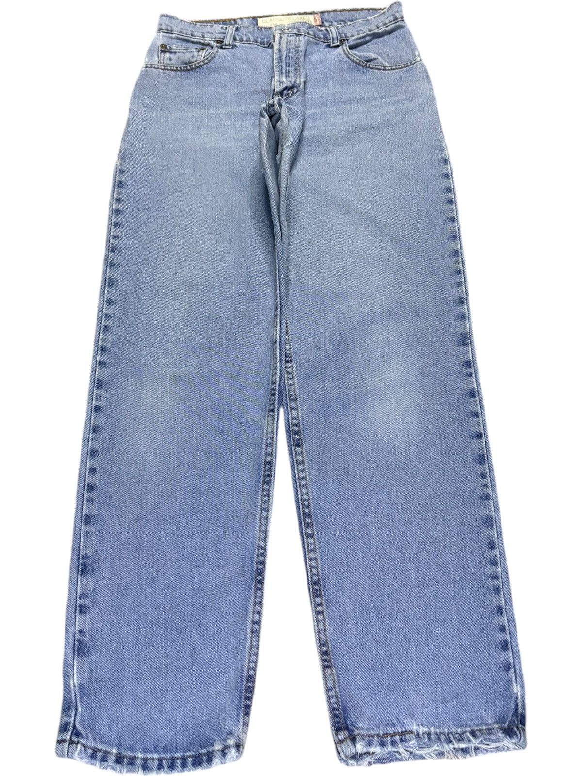 Levi's Vintage 90s Levis 550 Relaxed Fit Blue Wash Distressed Jeans Size US 30 / EU 46 - 1 Thumbnail