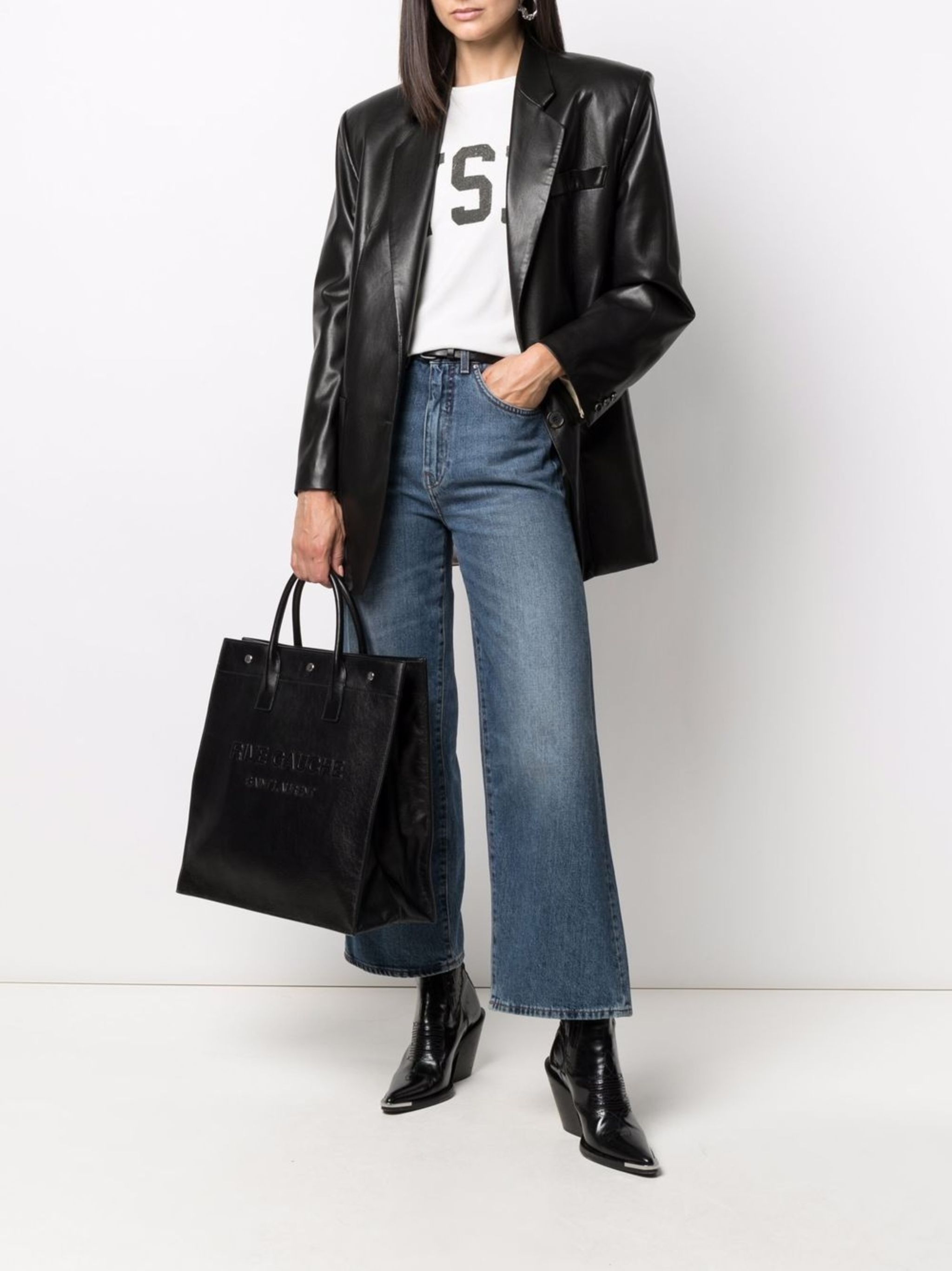Saint Laurent Paris o1tp1o0125 T- Shirt in White Size XL / US 12-14 / IT 48-50 - 2 Thumbnail