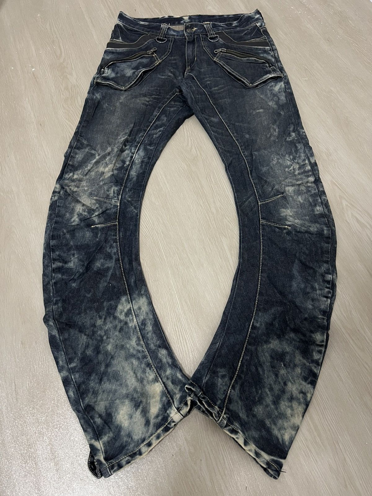 Japanese Brand PPFM Multi Pocket Curve Denim Pants Size US 32 / EU 48 - 1 Thumbnail