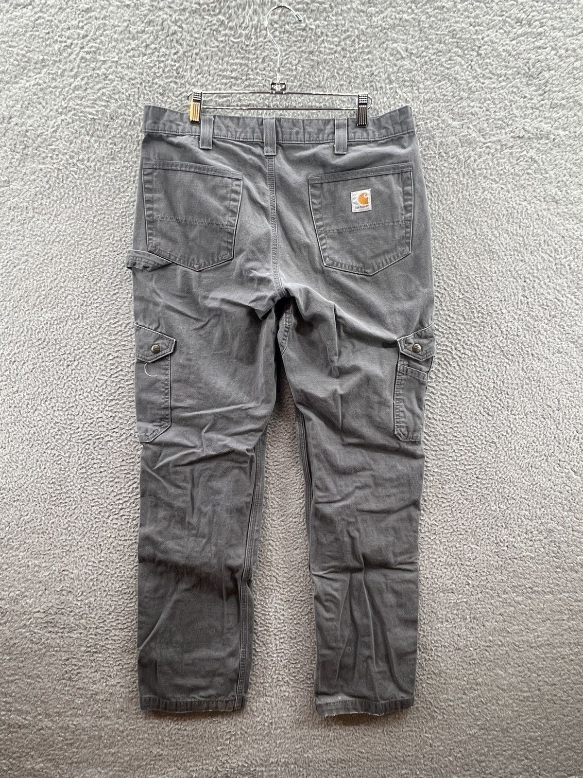 Carhartt Carhartt Pants 34x34 Double Knee Cargo Ripstop Gray B342 GVL Size US 34 / EU 50 - 2 Thumbnail