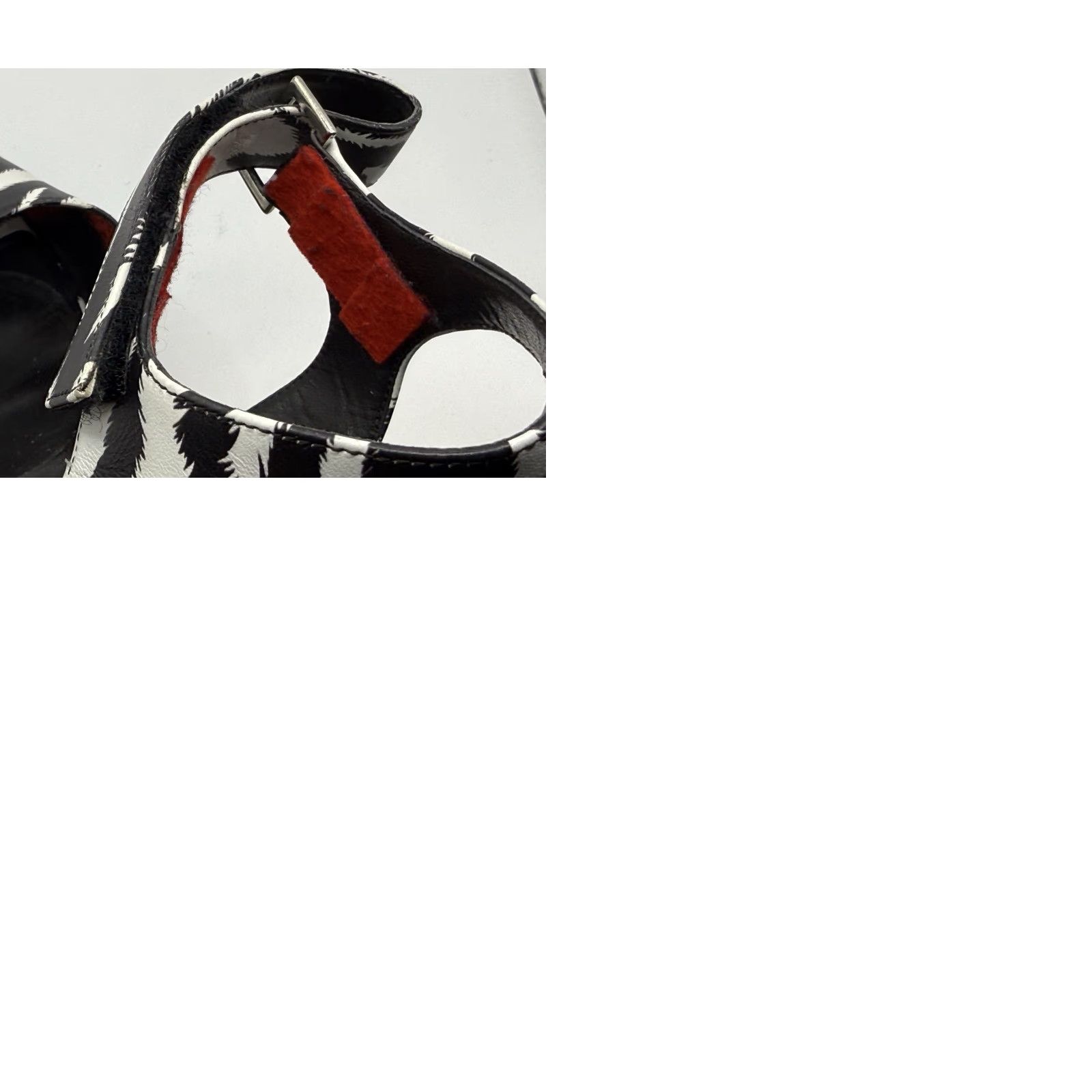 Versace Versus By Versace Zebra Ultra High Heels 37 US 6.5 Leather Mule Women Multicolor Animal Print High Heel Size US 7 / IT 37 - 9 Thumbnail