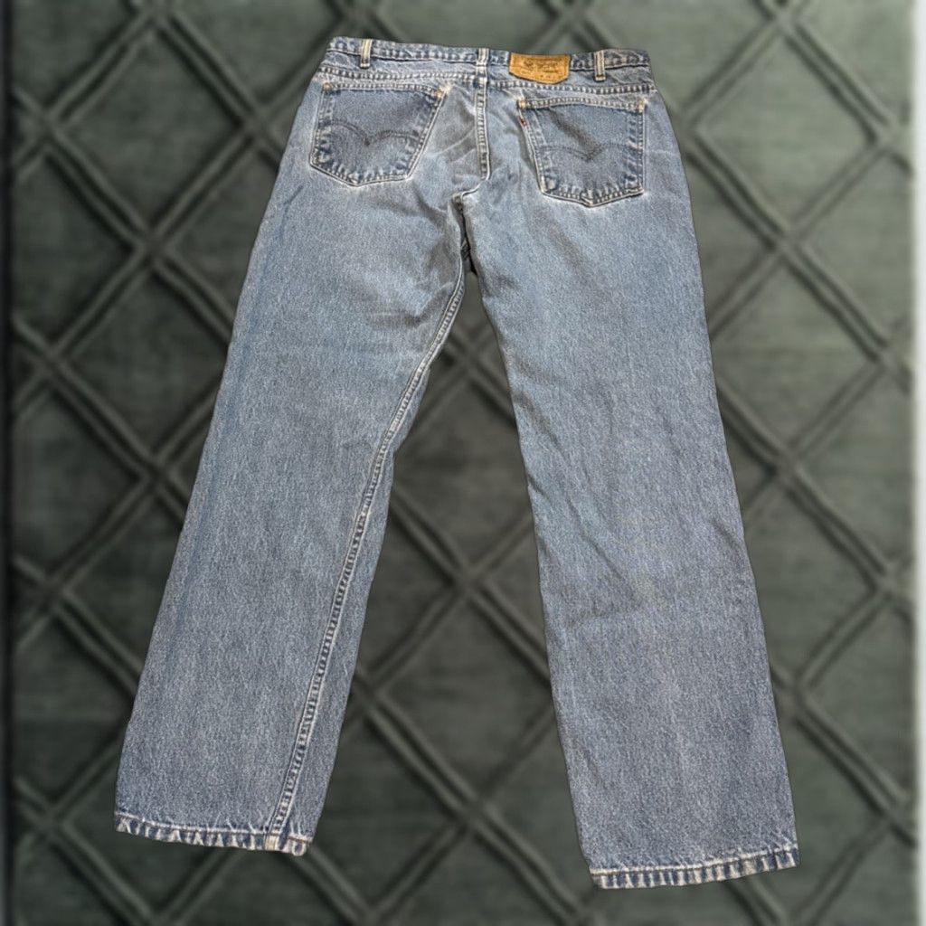 Levi's VINTAGE Levi’s 505 Orange Tab Straight Leg Jeans 36x30 Men Regular Denim Orange 505 Jeans Mens Size US 36 / EU 52 - 1 Thumbnail