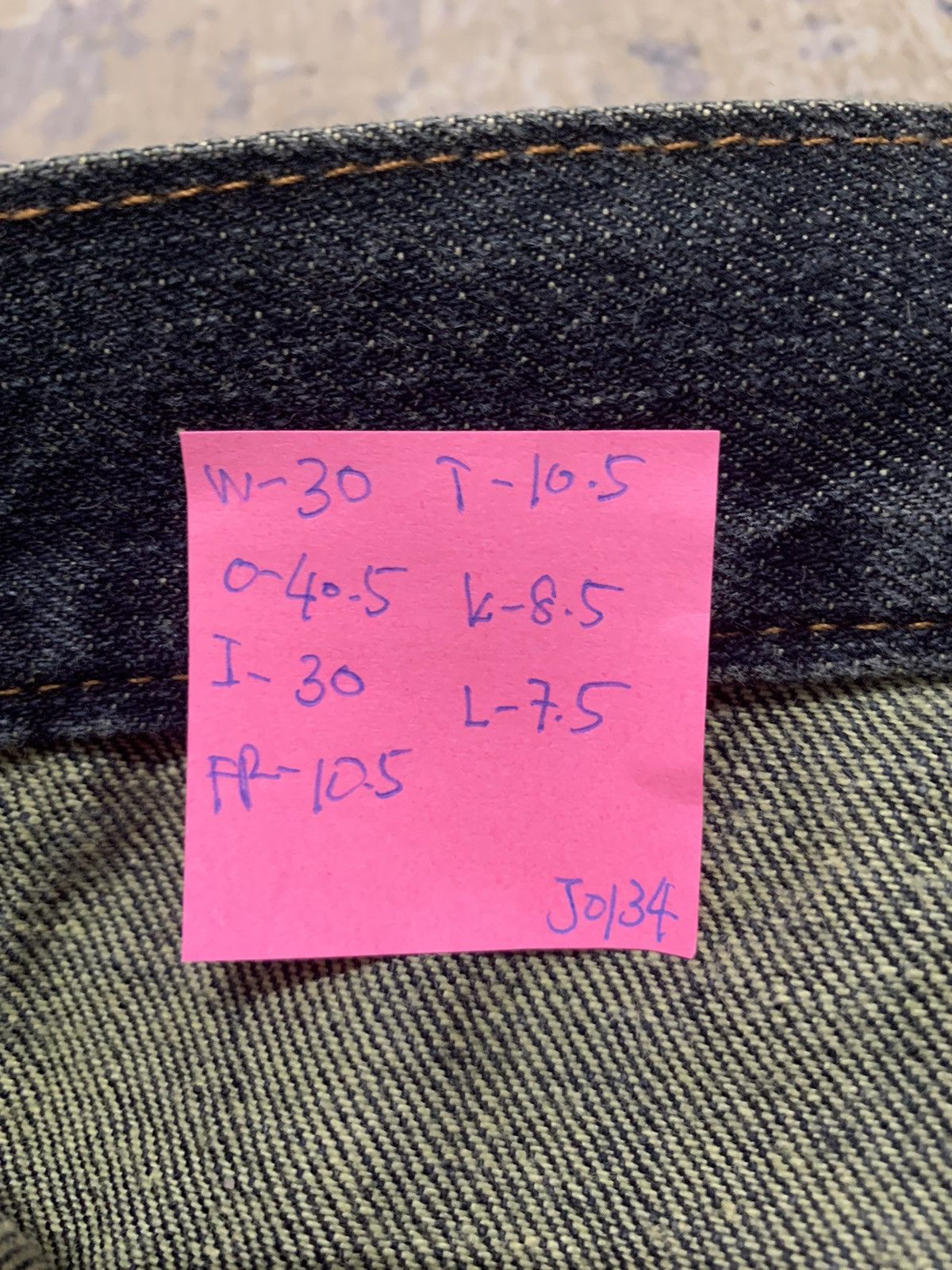 If Six Was Nine EXPLOSION DOUBLE WAIST NYLAUS DENIM JEANS 30x30 Size US 30 / EU 46 - 17 Thumbnail