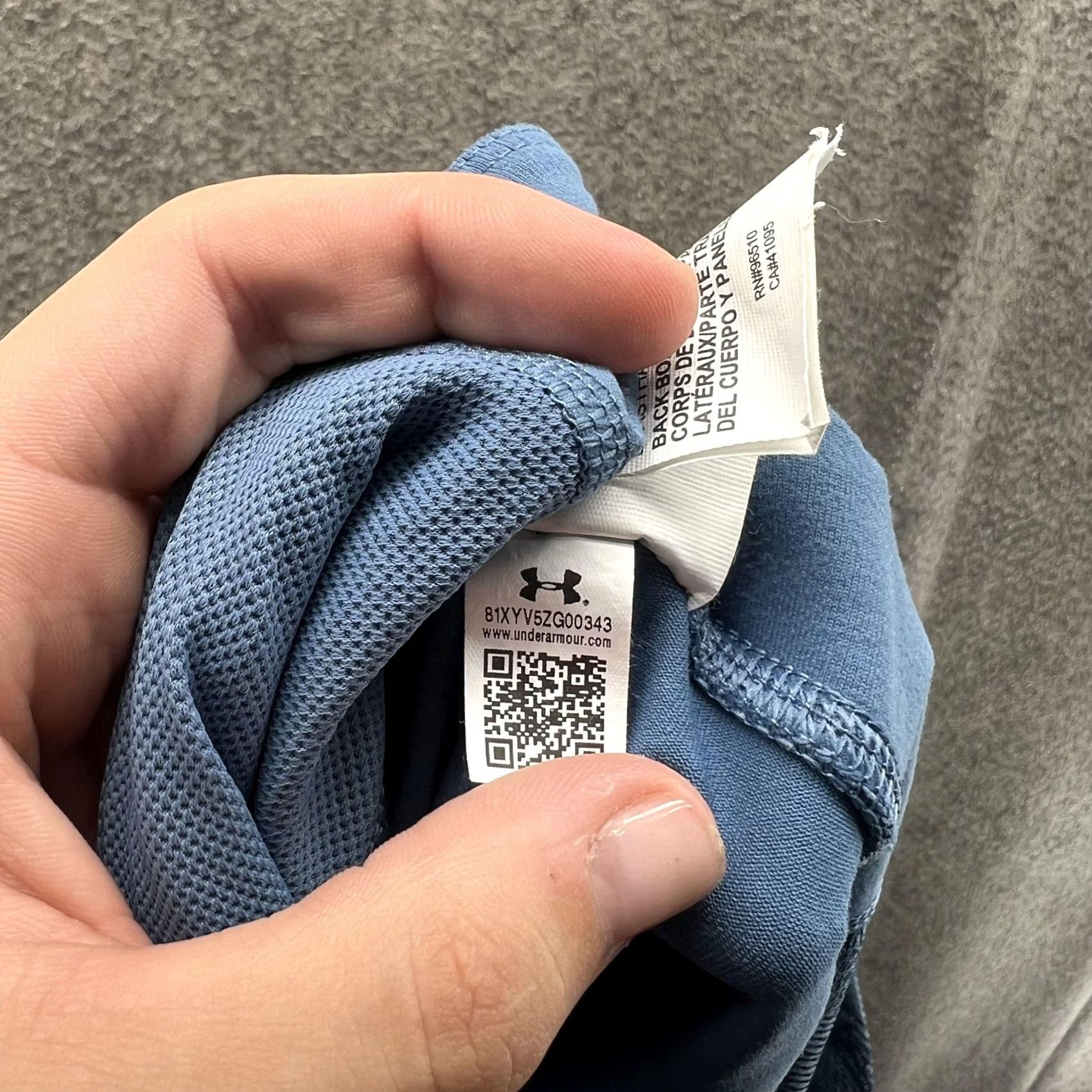 Under Armour Under Armour Leggings Womens Large Blue Geometric Print Capri Gym Workout Size 36" / US 14 / IT 50 - 4 Thumbnail