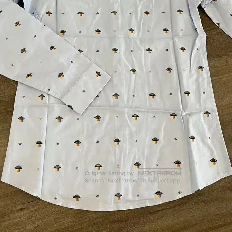 Dior Dior Light Blue Cotton Embroidered Men's Shirt . Size US M / EU 48-50 / 2 - 9 Thumbnail