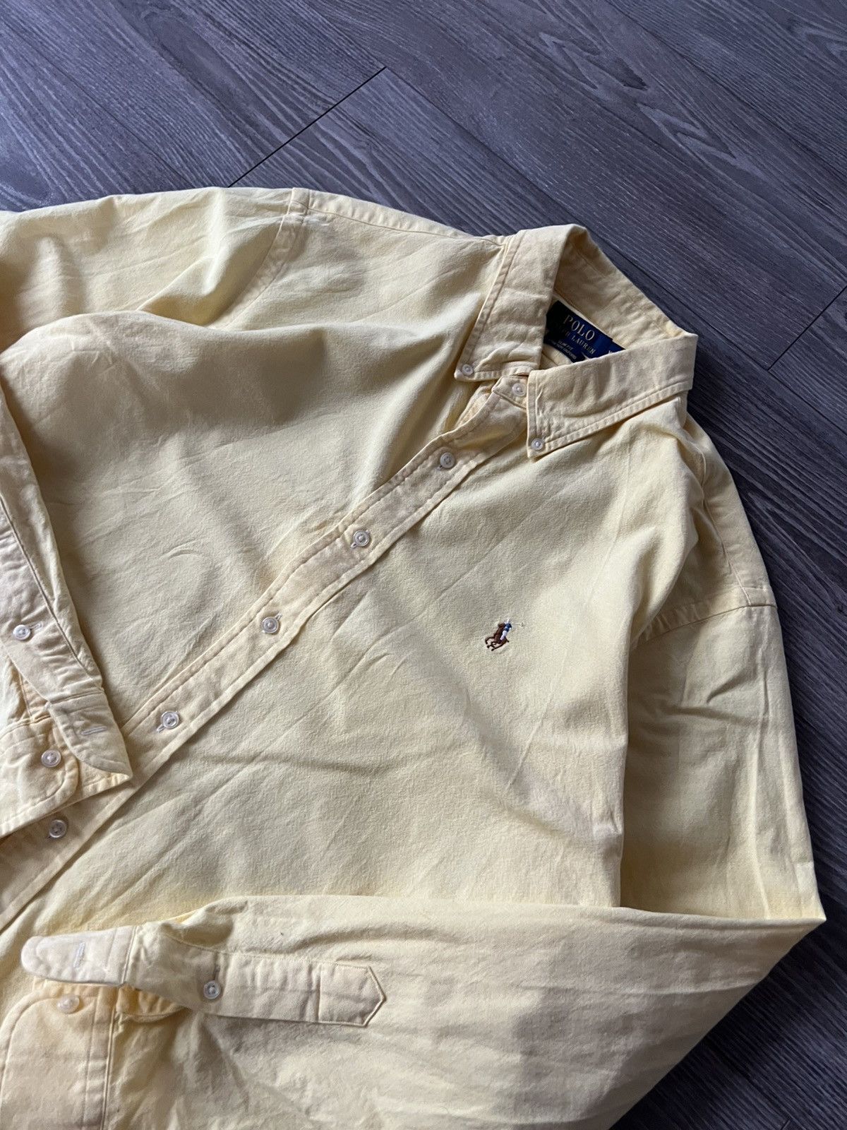Polo Ralph Lauren × Ralph Lauren ‼️Polo Ralph Lauren RRL Multicolor Logo Lemon Shirt‼️ Size US XL / EU 56 / 4 - 14 Thumbnail