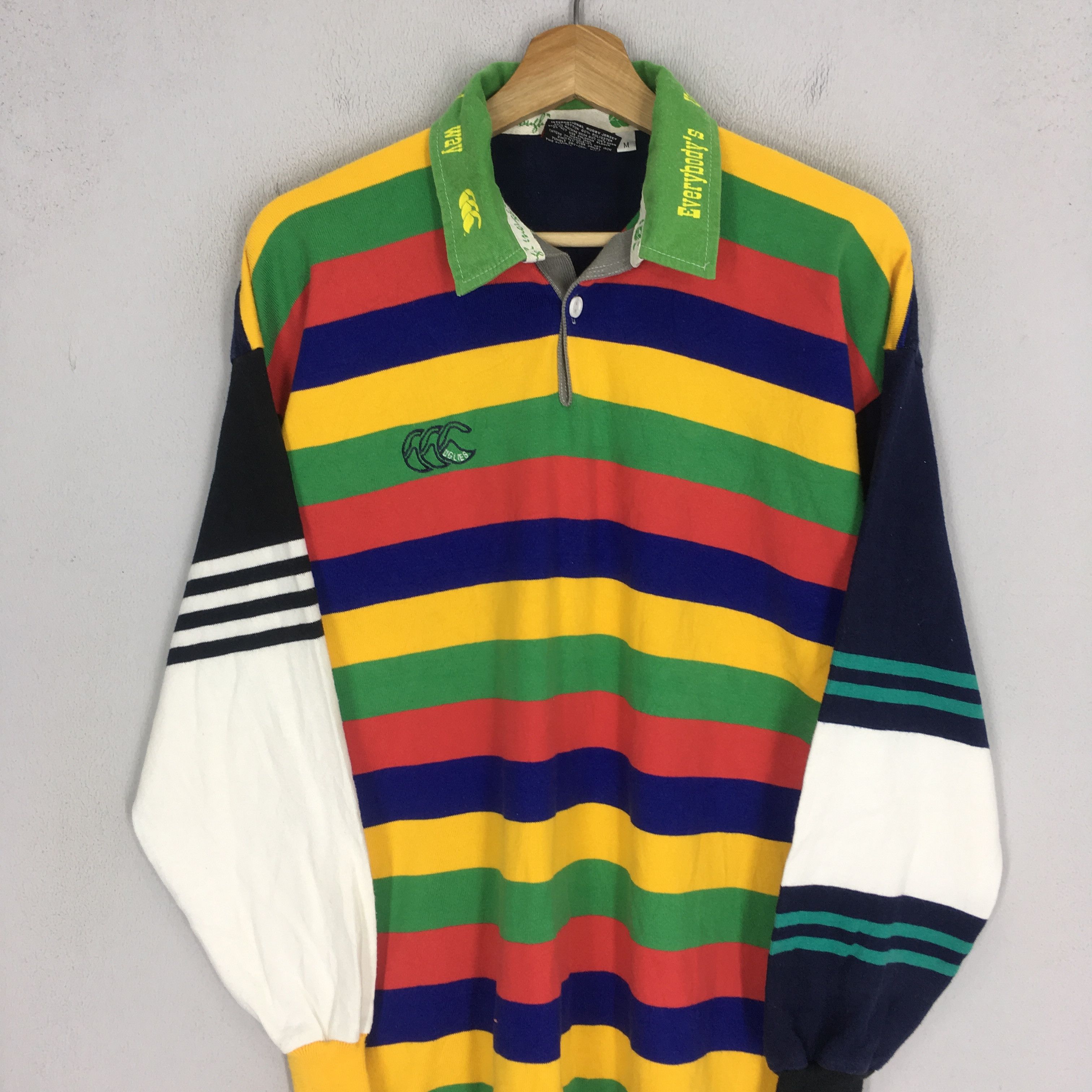 Canterbury of New Zealand Vintage Canterbury Of New Zealand Striped Polo Rugby Size US M / EU 48-50 / 2 - 3 Thumbnail