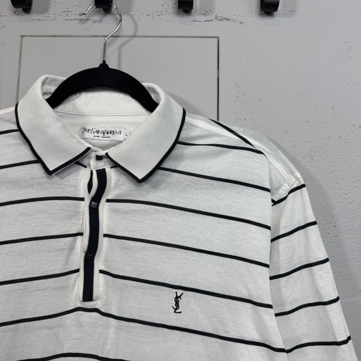 Yves Saint Laurent Vintage Yves Saint Lauren Polo Shirt Size US L / EU 52-54 / 3 - 4 Thumbnail