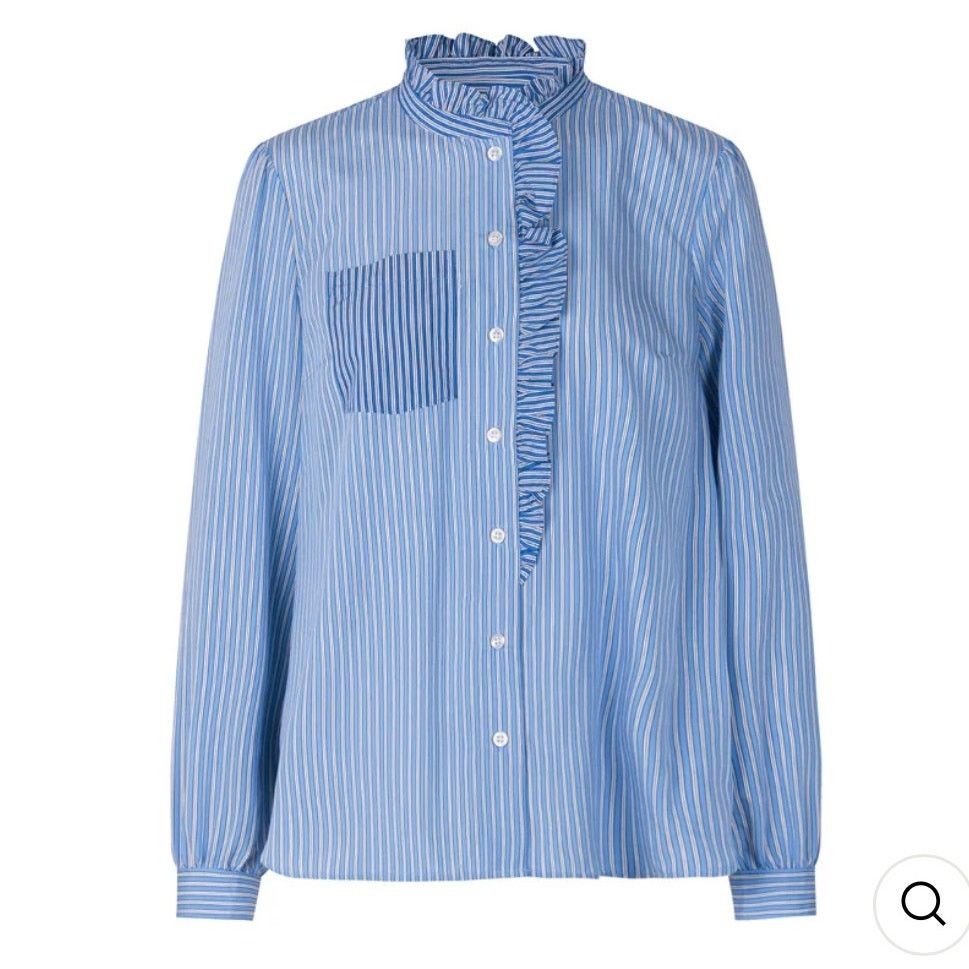Baum und Pferdgarten BAUM UND PFERDGARTEN MACEO Button Up Shirt Blue Twin Stripe Size S / US 4 / IT 40 - 1 Thumbnail