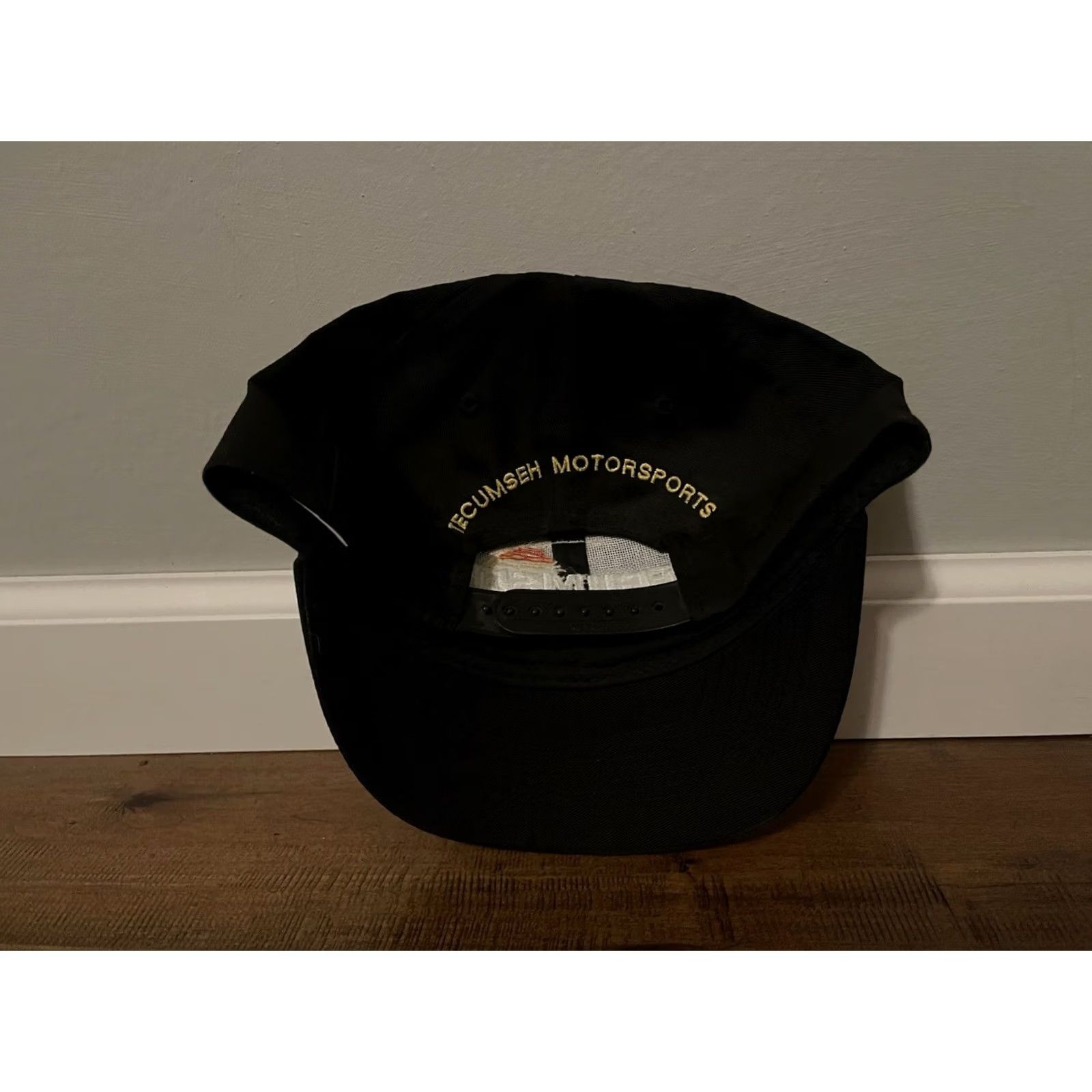 Vintage VINTAGE Tecumseh Motorsports Racing Karting Engines Black Snapback Hat Cap / Otto Men One Size Black Baseball Cap Cap Mens Size ONE SIZE - 3 Thumbnail