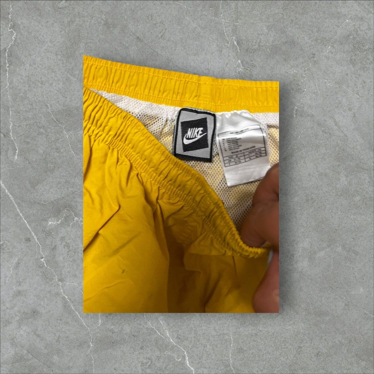 Nike × Vintage Vintage yellow shorts nike 90’s swoosh Size US 30 / EU 46 - 4 Thumbnail