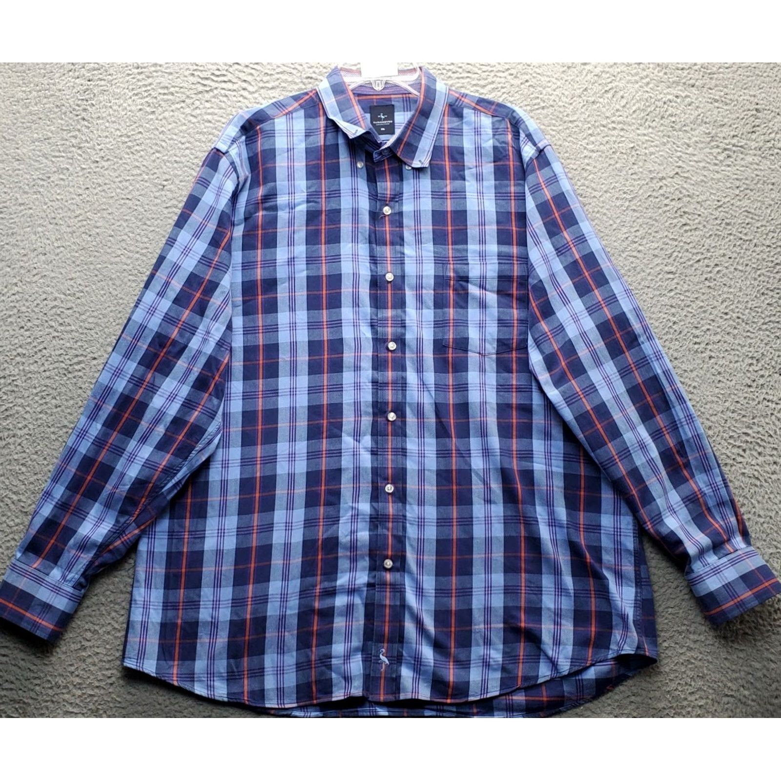 Tailorbyrd TAILORBYRD Shirt Mens XXL Multi Plaid Classic Long Sleeve Collar Button Down EUC Size US XXL / EU 58 / 5 - 2 Thumbnail