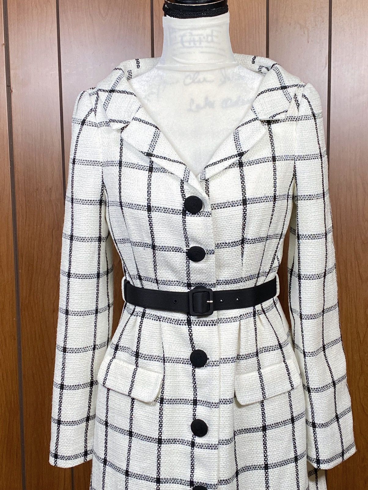 Self-Portrait Self-Portrait Checkered Belted Minidress size 6 Size M / US 6-8 / IT 42-44 - 5 Thumbnail