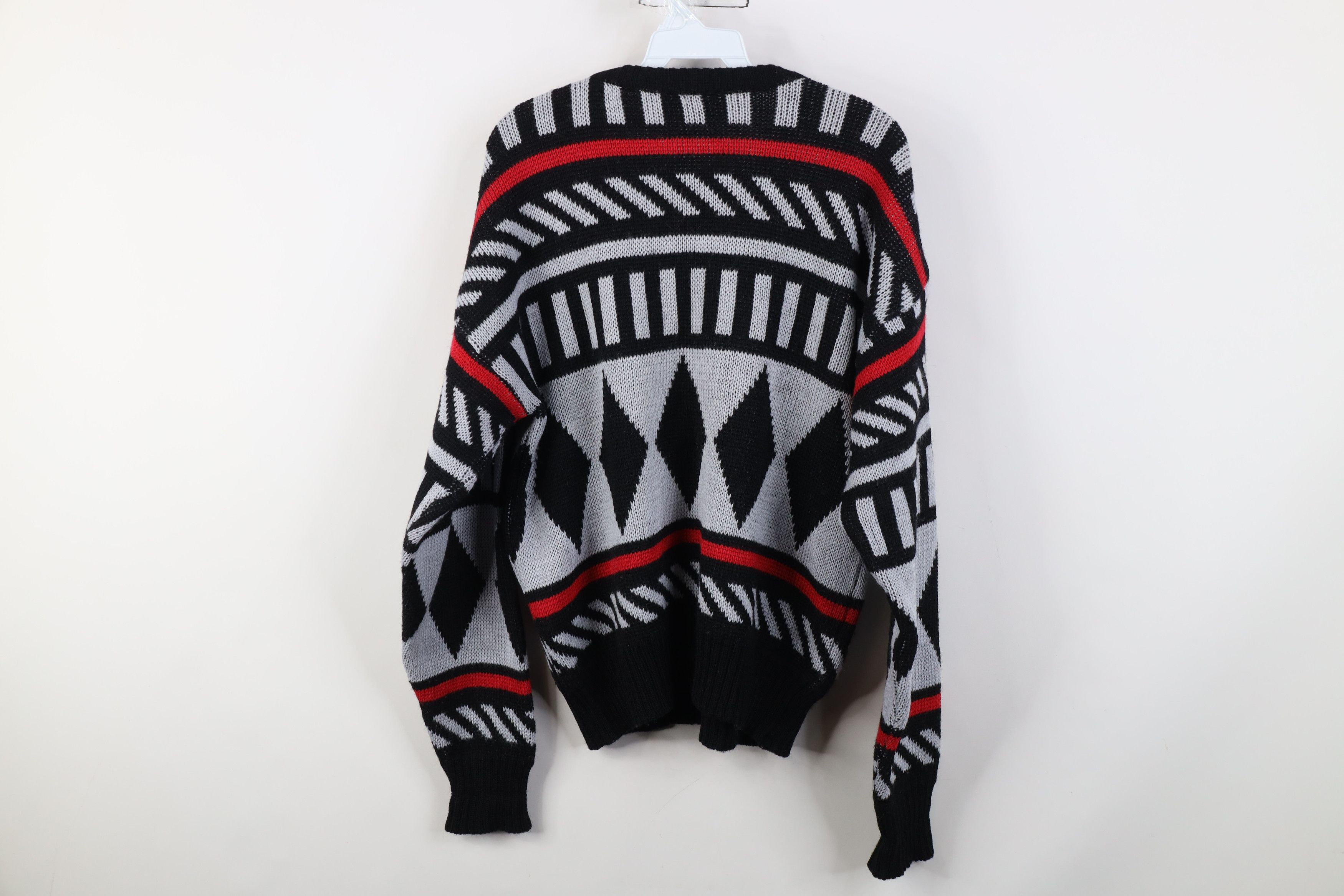 Vintage Vintage 90s Coogi Style Geometric Knit Crewneck Sweater Size US M / EU 48-50 / 2 - 9 Thumbnail