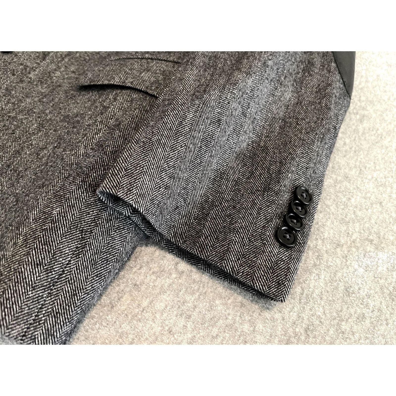 John Varvatos John Varvatos Blazer Jacket Mens 40 Short Wool Silk Cashmere Gray Two Button Wool Blazer Mens 40 Short Gray Size US 40 / EU 56 - 6 Thumbnail