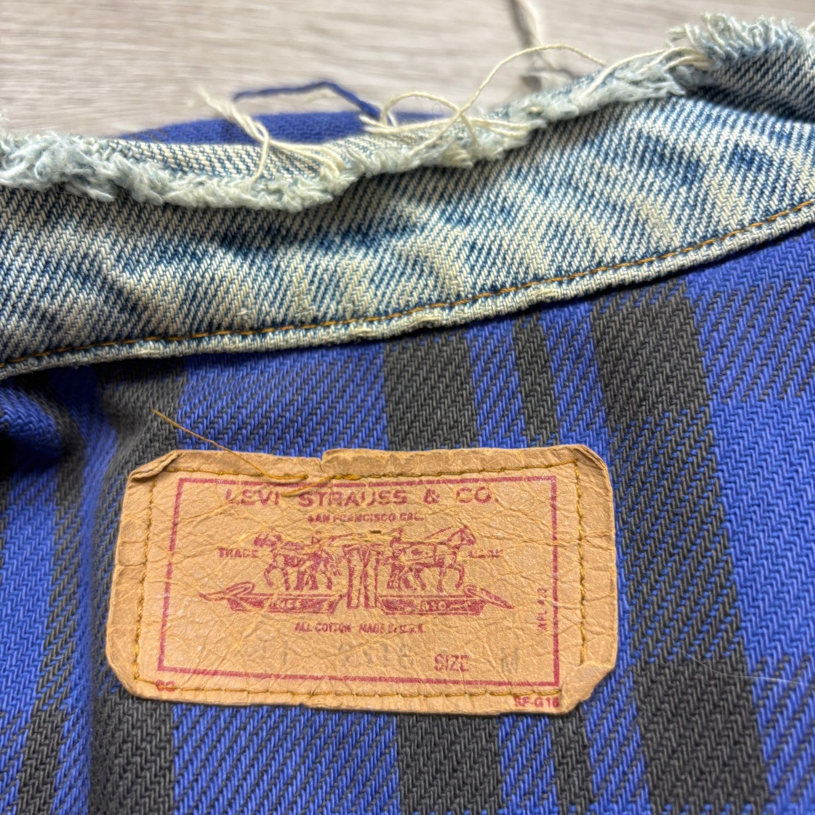 Levi's × Vintage VTG 80s Levi's 70411 9318 Flannel Lined Denim Jacket Men's M Size US M / EU 48-50 / 2 - 4 Thumbnail