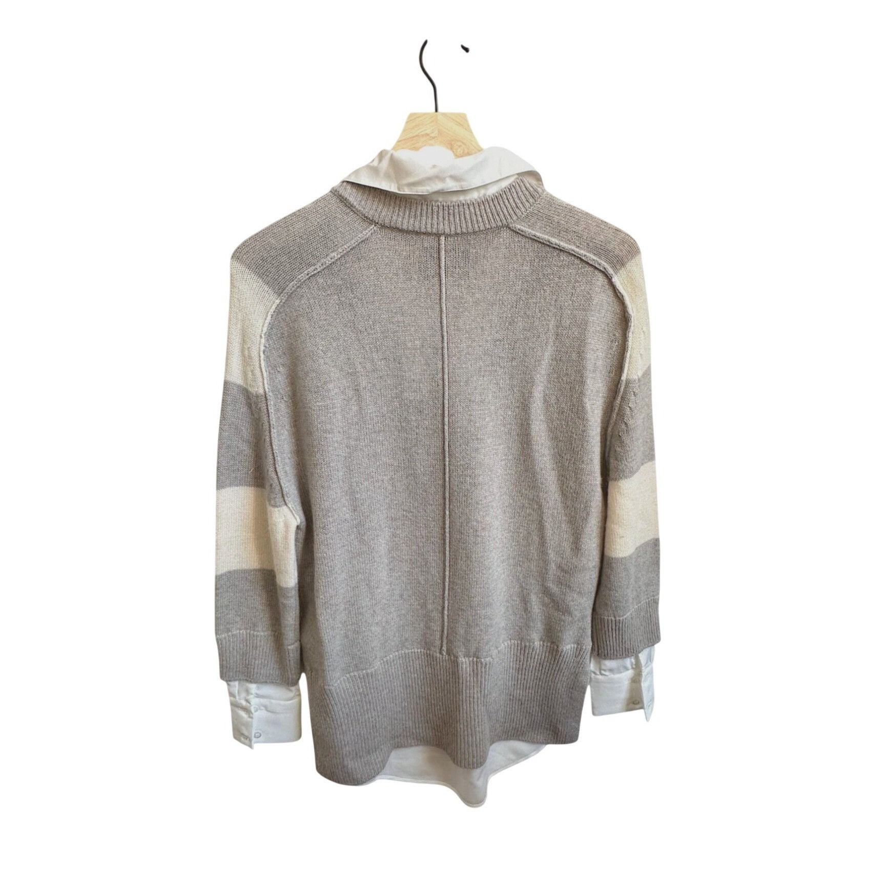 Brochu Walker Brochu Walker Striped V Neck Layered Pullover Sweater. Size Size XS / US 0-2 / IT 36-38 - 2 Thumbnail