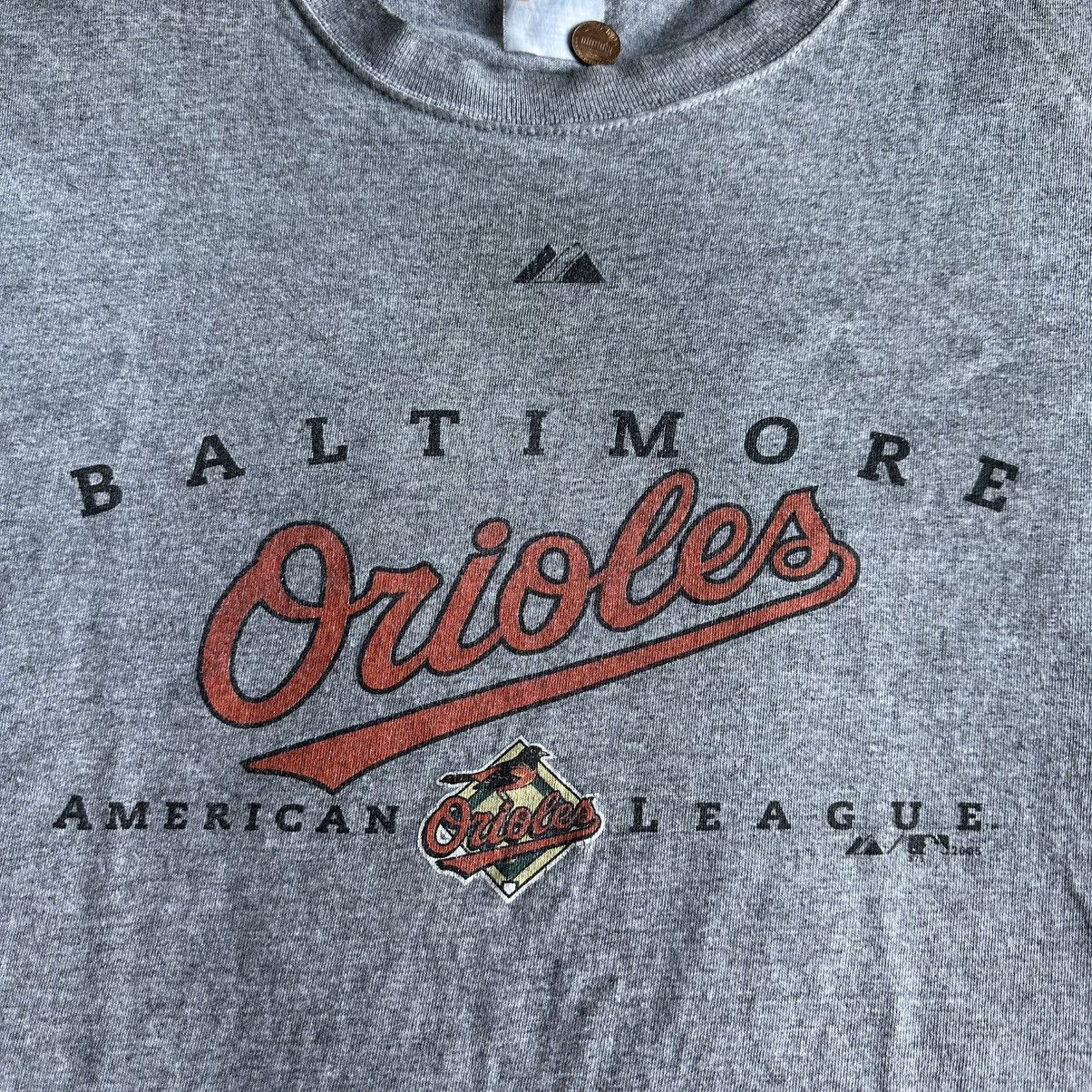 Majestic Vintage Baltimore Orioles Shirt Tee Mens Large Gray Majestic Size US L / EU 52-54 / 3 - 8 Thumbnail