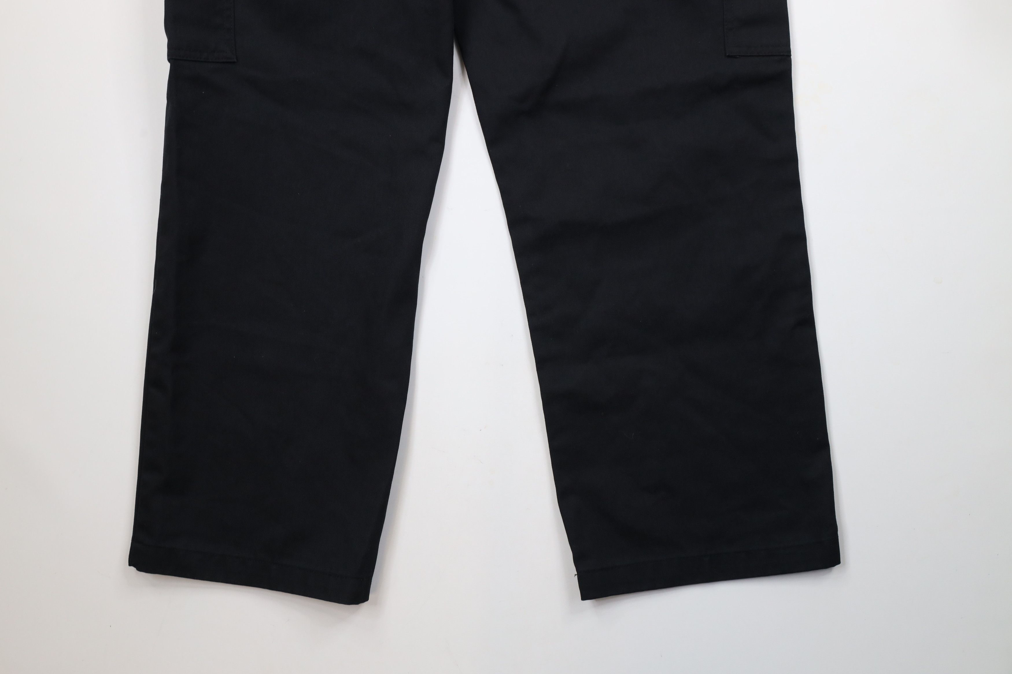 Dickies × Vintage Vintage Y2K Dickies Straight Wide Leg Cargo Pants Black Size US 36 / EU 52 - 12 Thumbnail