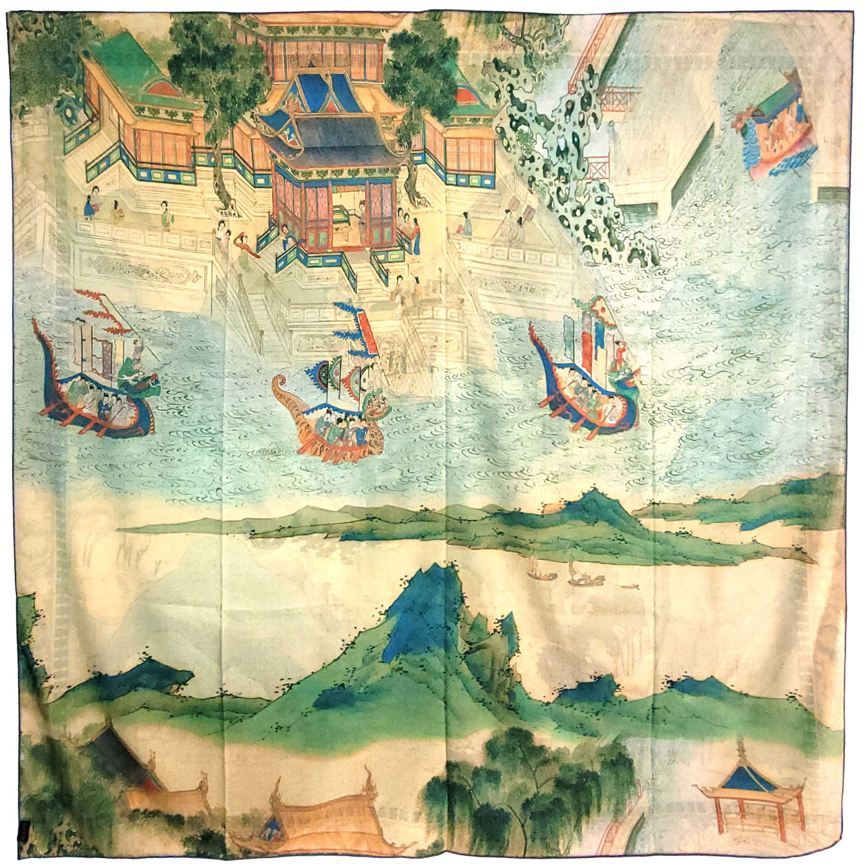 Other NWT Double Sided Silk Scarf 52"x52" Large Square Wrap 3245 Size ONE SIZE - 3 Thumbnail