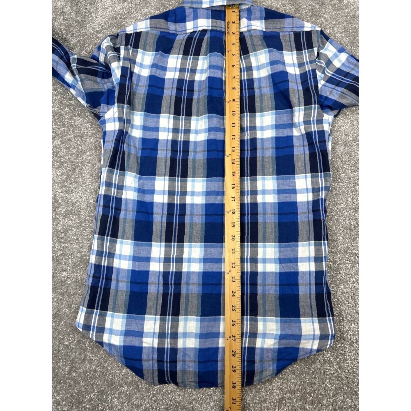 Ralph Lauren Ralph Lauren Shirt Mens Small Blue White Cotton Button Up Size US S / EU 44-46 / 1 - 7 Thumbnail