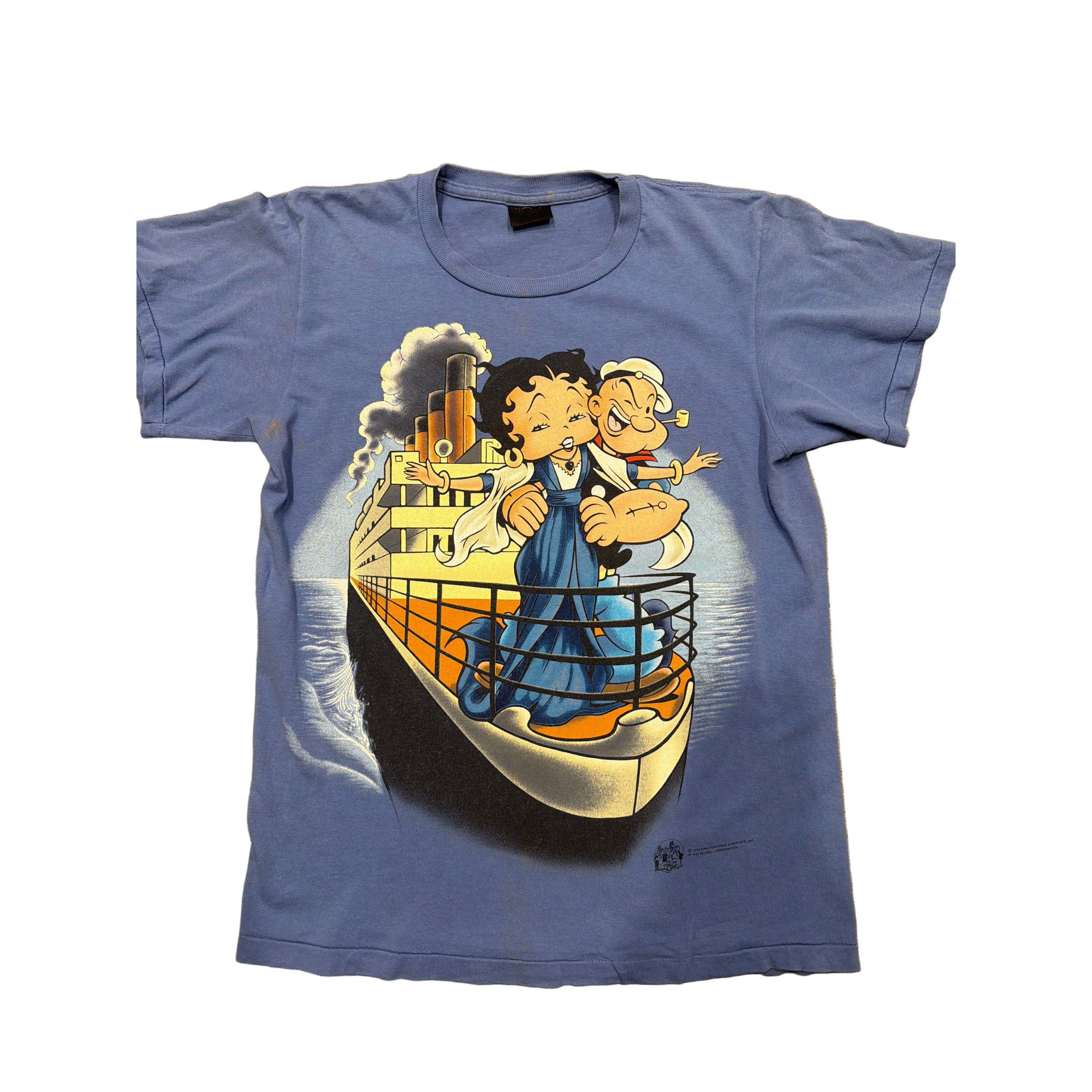 Other 1988 Popeye Betty Boop Titanic T-Shirt Size US L / EU 52-54 / 3 - 1 Thumbnail