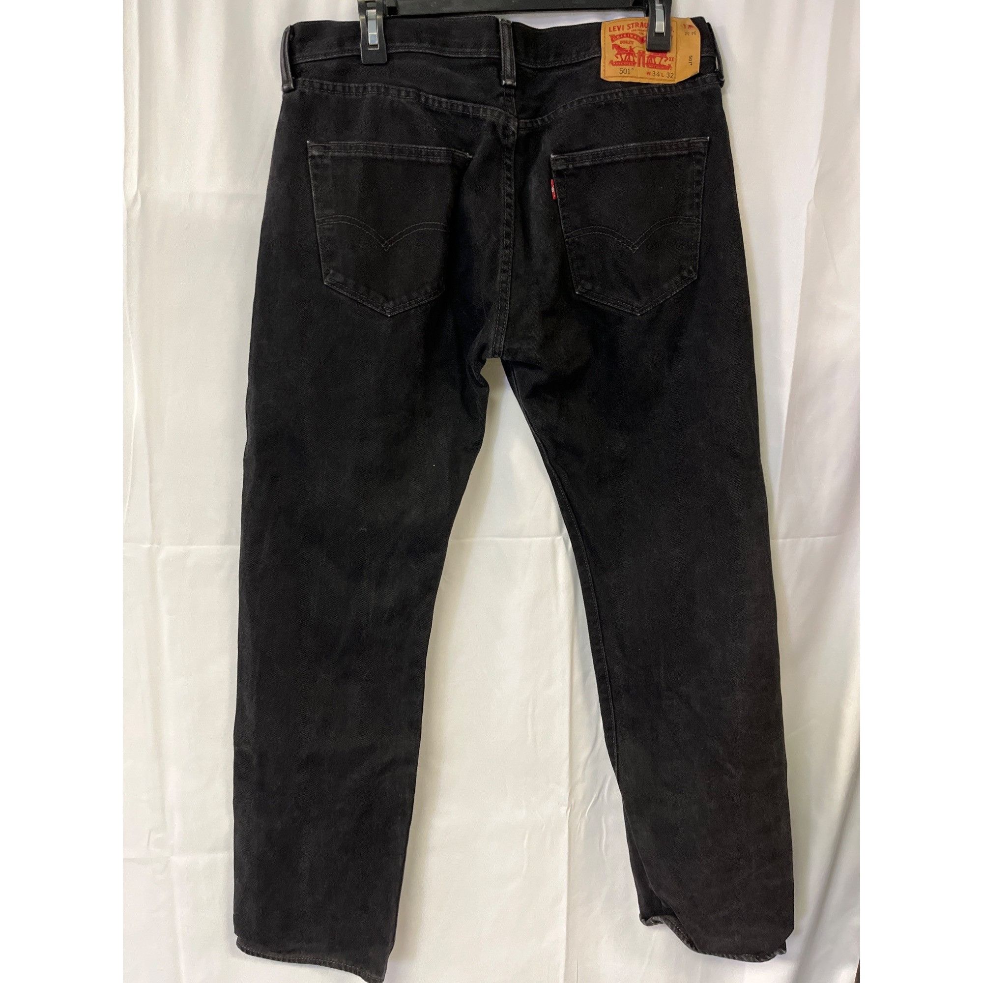 Levi's Levi's 501 Men's Black Jeans/Straight Leg 34x32 SKU 4103 Size US 34 / EU 50 - 3 Thumbnail