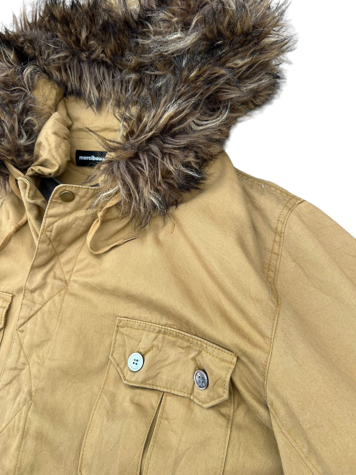Issey Miyake Mercibeaucoup Hoodie Faux Fur Parka Jacket Coat Size US L / EU 52-54 / 3 - 9 Thumbnail