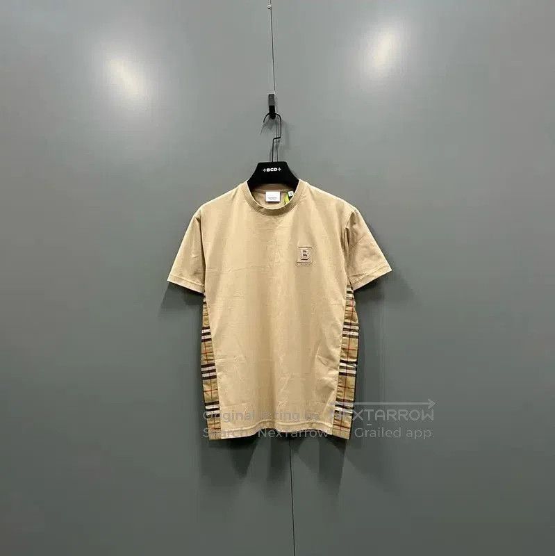 Burberry Burberry Summer Khaki Cotton Short Sleeve T-Shirt. Size XS / US 0-2 / IT 36-38 - 1 Thumbnail