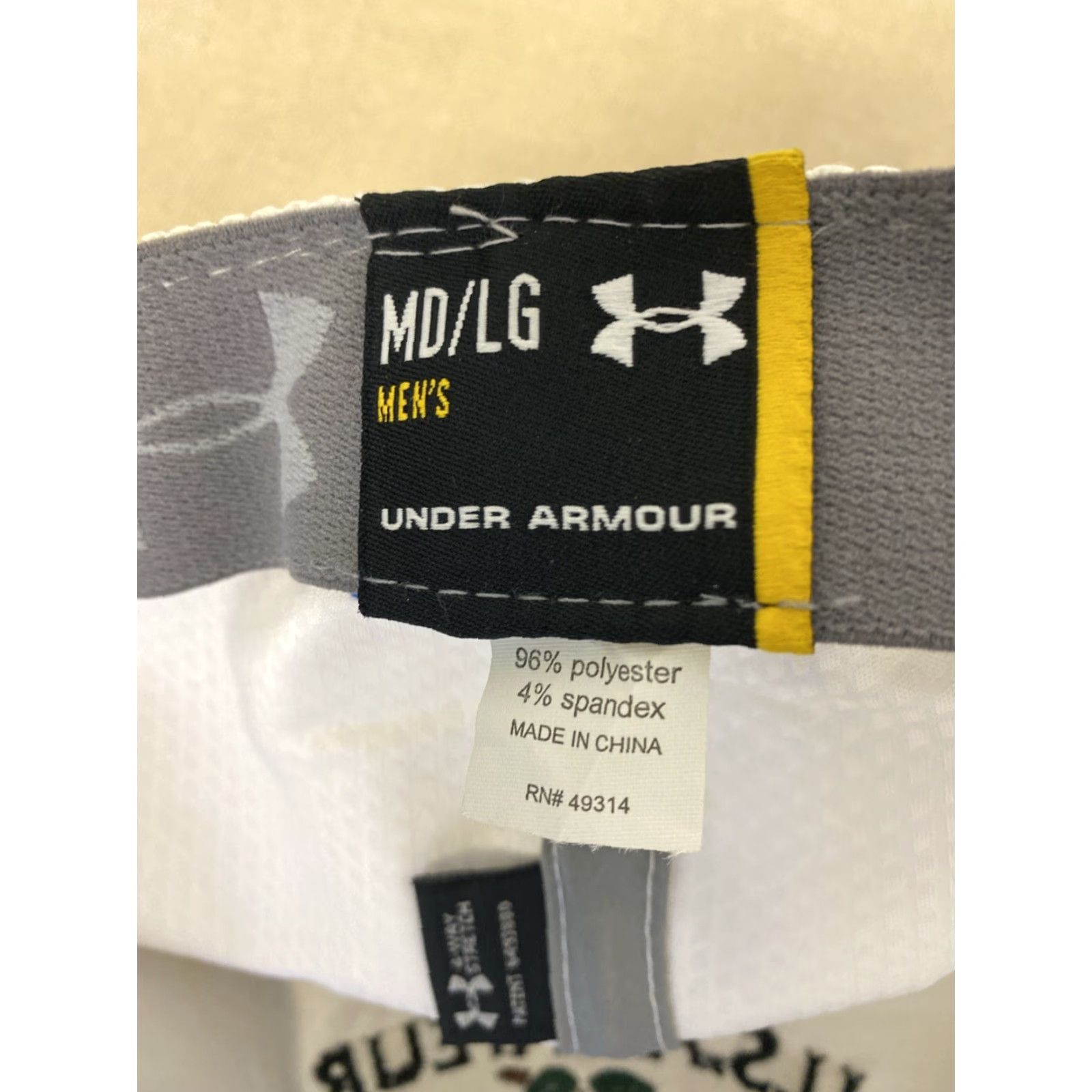 Under Armour VINTAGE Under Armour Baseball Hat ADULT M/L White Red 2012 Cap Sherry Hills / 522 Mens Size ONE SIZE - 7 Thumbnail