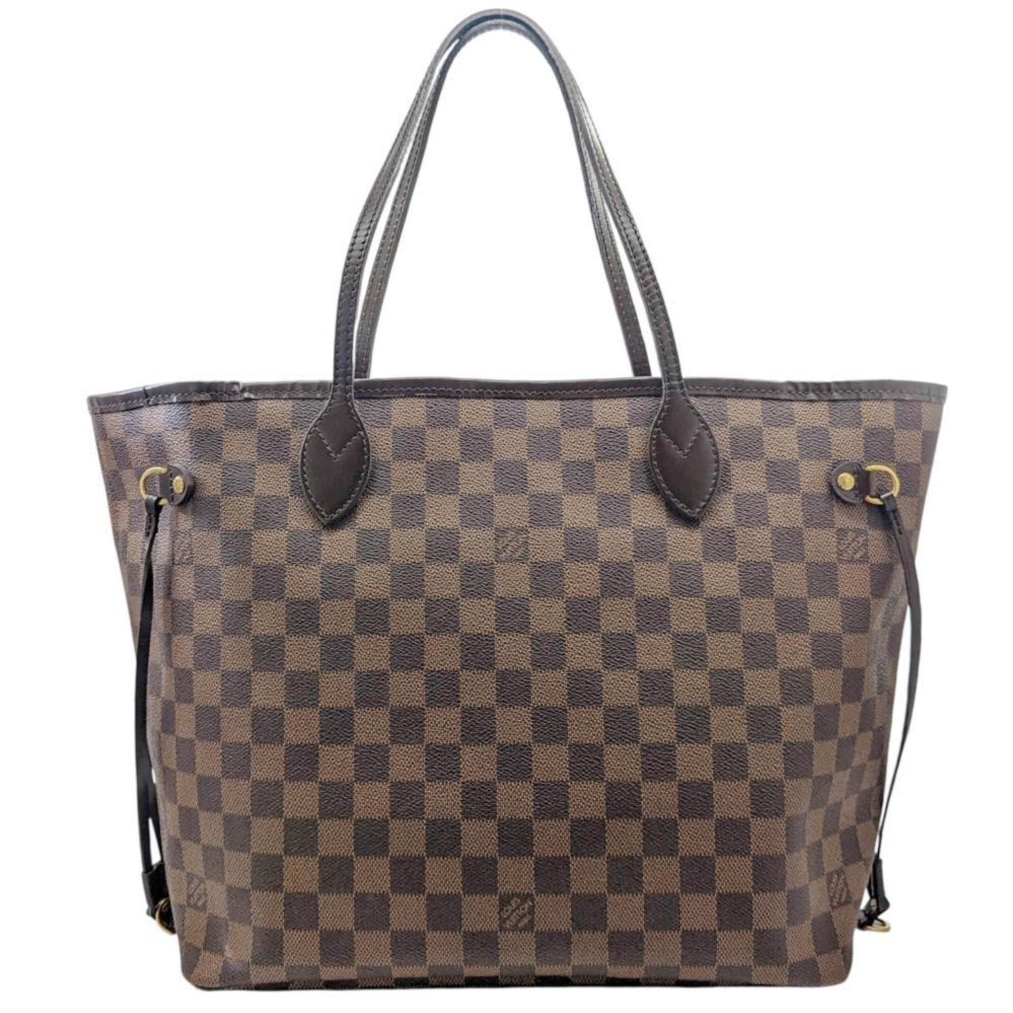 Louis Vuitton Damier Neverfull Mm Ebene Brown N51105 Ar1039 Tote Bag Shoulder Women's Men's