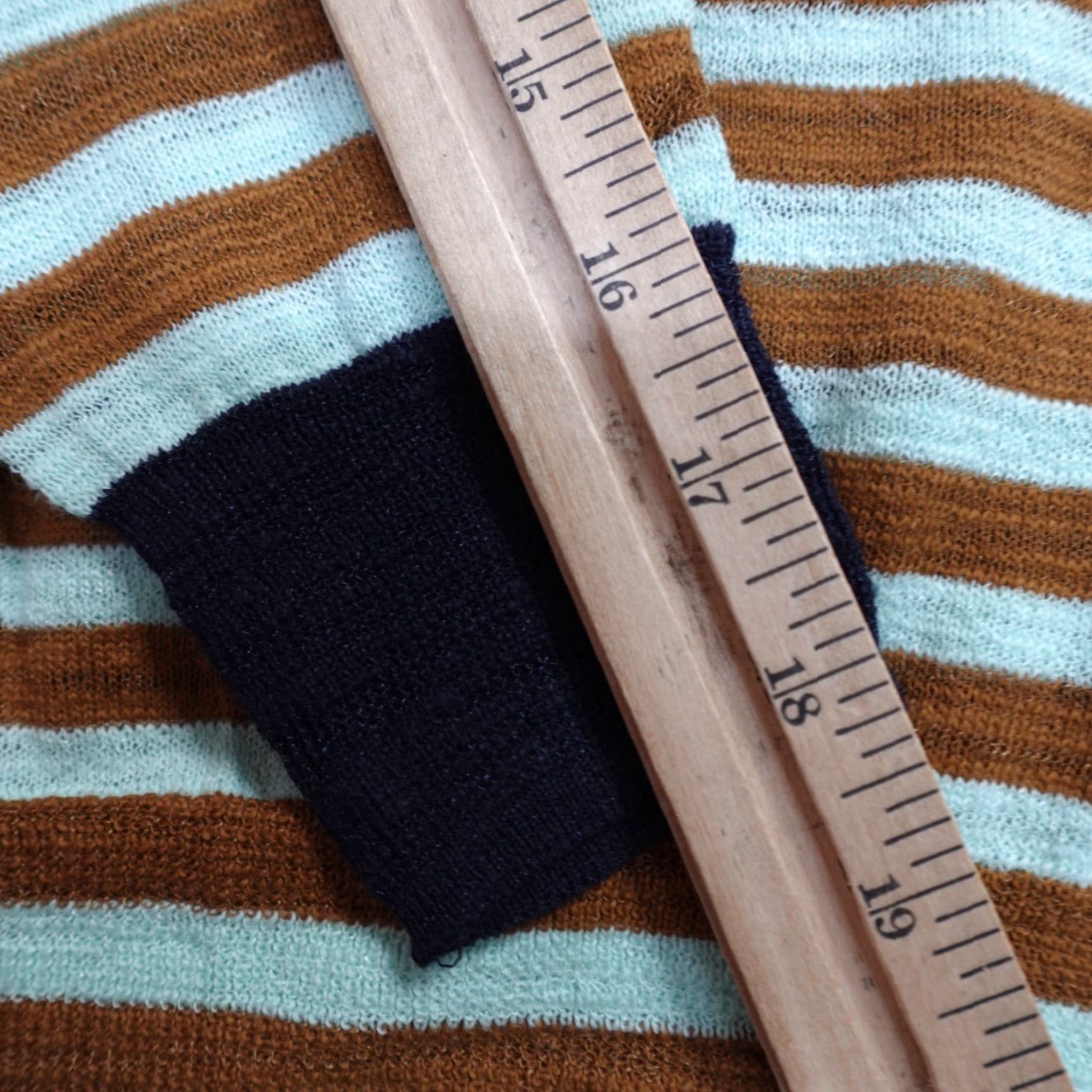 J.Crew J.Crew Cardigan Sweater Womens Small Brown Blue Lightweight Button Front Striped Viscose Long Sleeve Regular Size Women Size S / US 4 / IT 40 - 8 Thumbnail