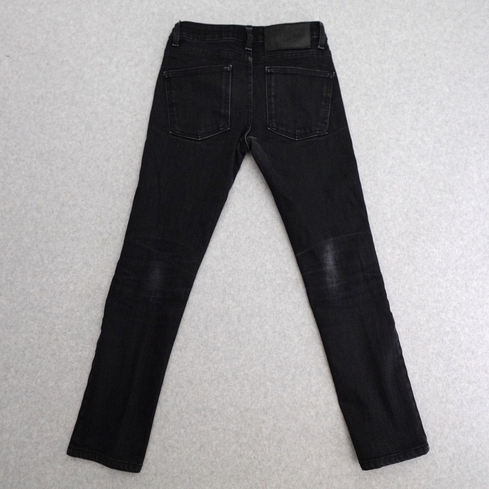 Denime Naked & Famous Denim Jeans Slim 28 Black Denim 28x26 Mens Regular Straight 9.5oz Denim Size 28 Black Jeans Skinny Fit 28x26 Size US 28 / EU 44 - 2 Thumbnail