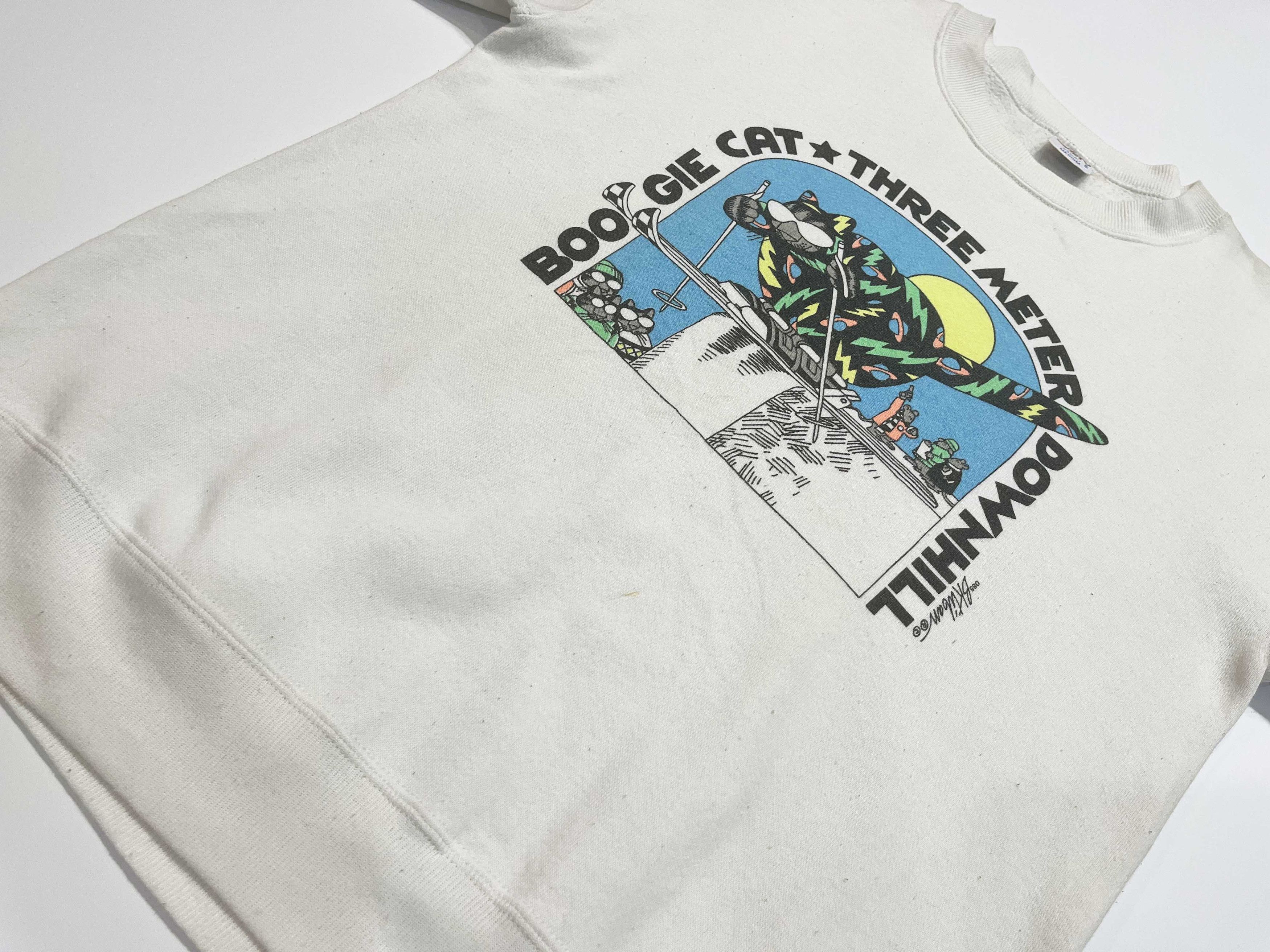 Vintage Vintage Crazy Shirt Boogie Cat Kliban Crewneck Sweatshirt Size US M / EU 48-50 / 2 - 7 Thumbnail